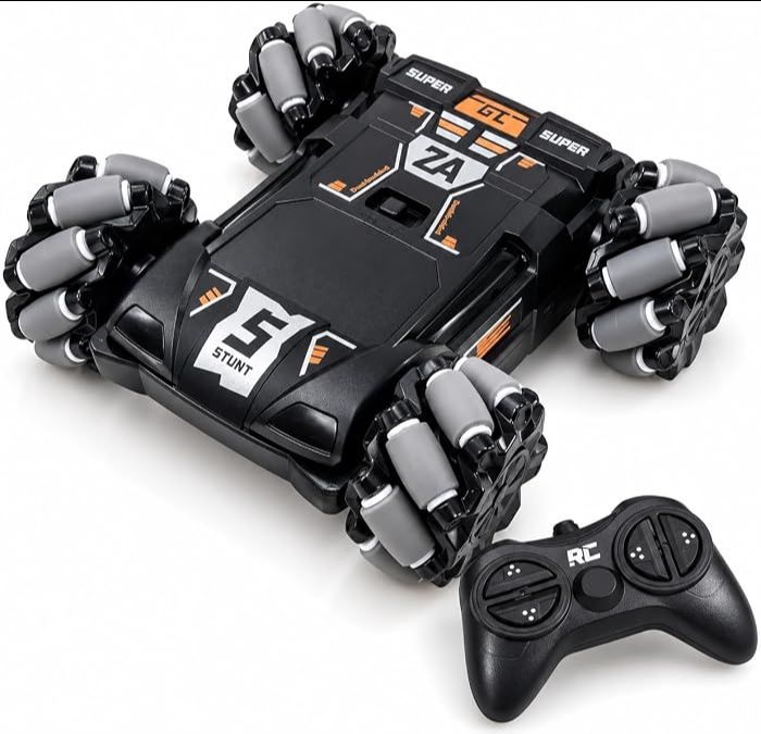 Remote Control Drift Stunt Car Toy | 4×4 with USB Rechargeable Battery | 1:16 Scale, Double Sided High Speed 360° Rotating, 180° Flip Action with 100ft Range | BIS Approved for Kids 3–12 Yrs view 7