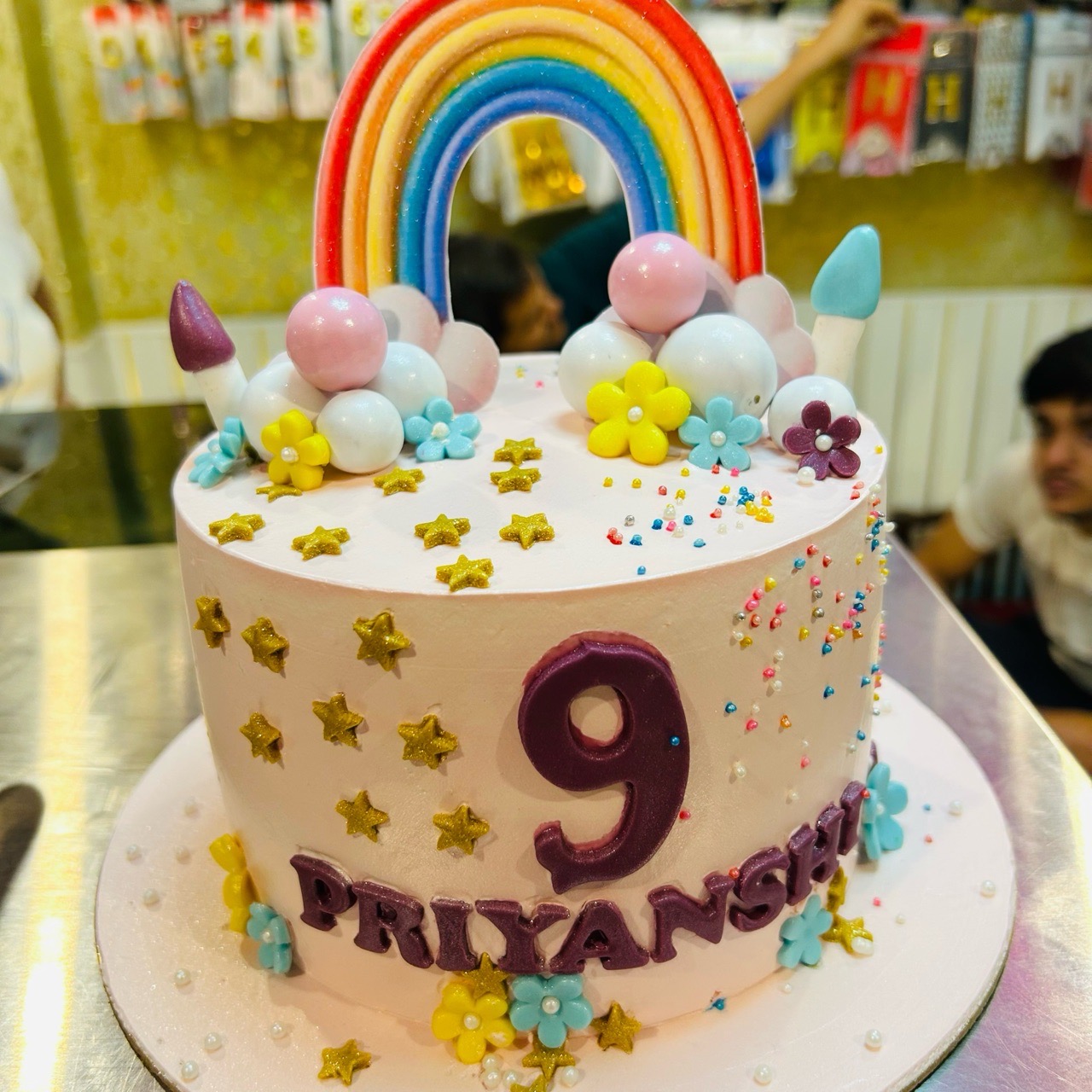 Custom Rainbow Celebration Cake