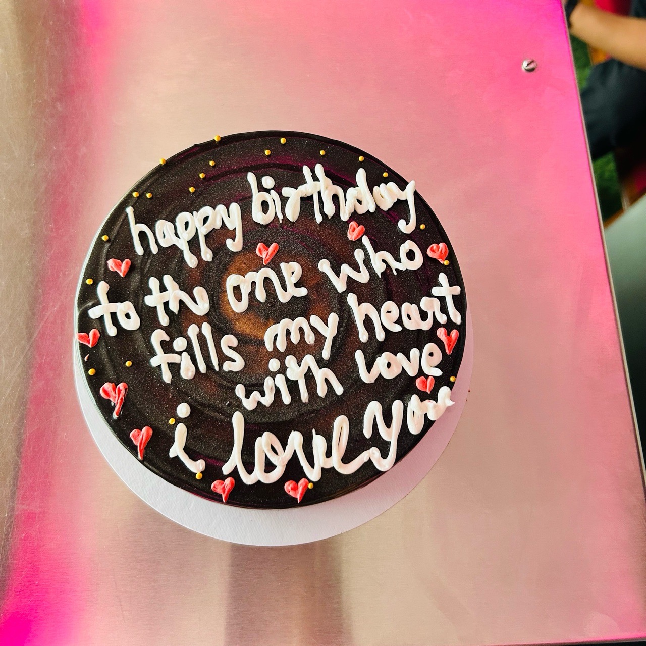 Custom Love Heart Cake