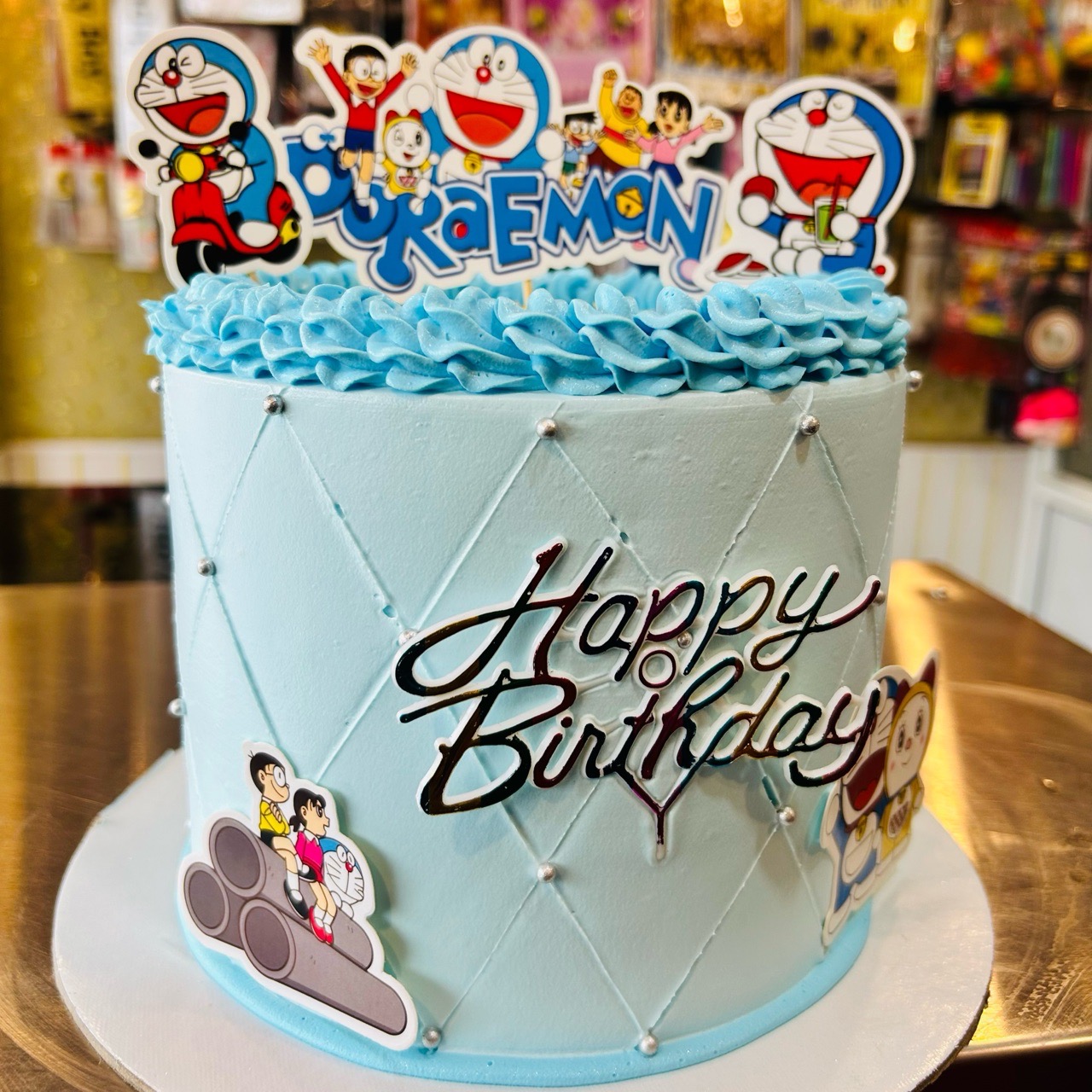 Doraemon Themed Birthday Cake 1.5 kg Chocolate Flavour