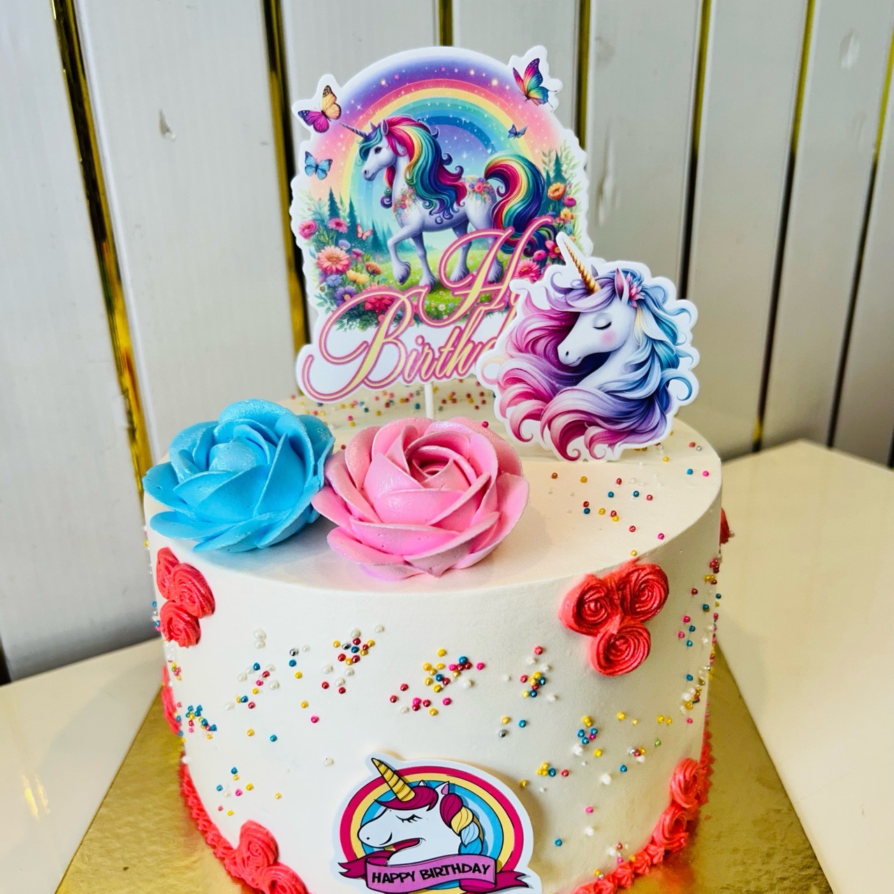 Unicorn Birthday Cake Pineapple Flavour 1.5kg
