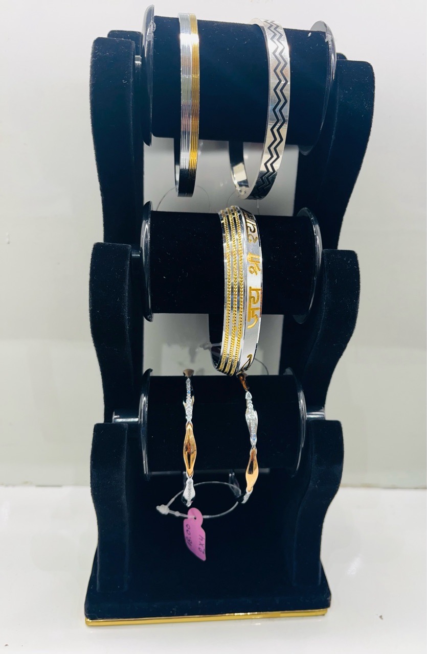 Silver Kada and Bangles view 2