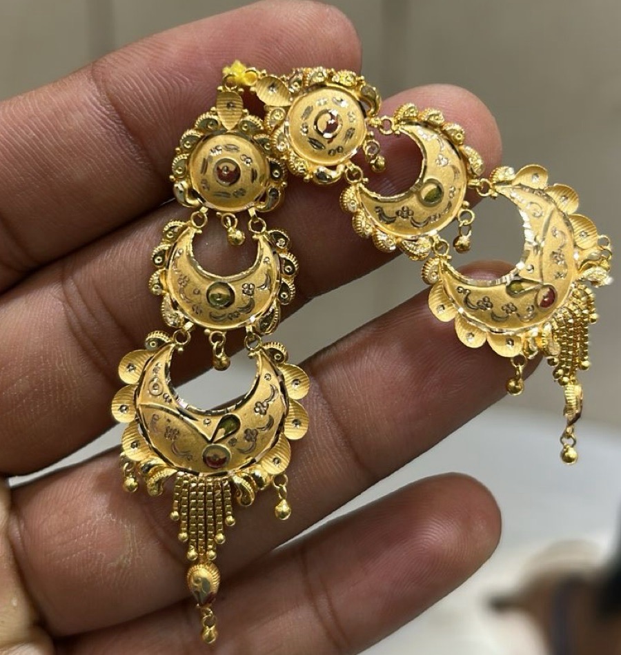 Traditional Gold Jhumkas