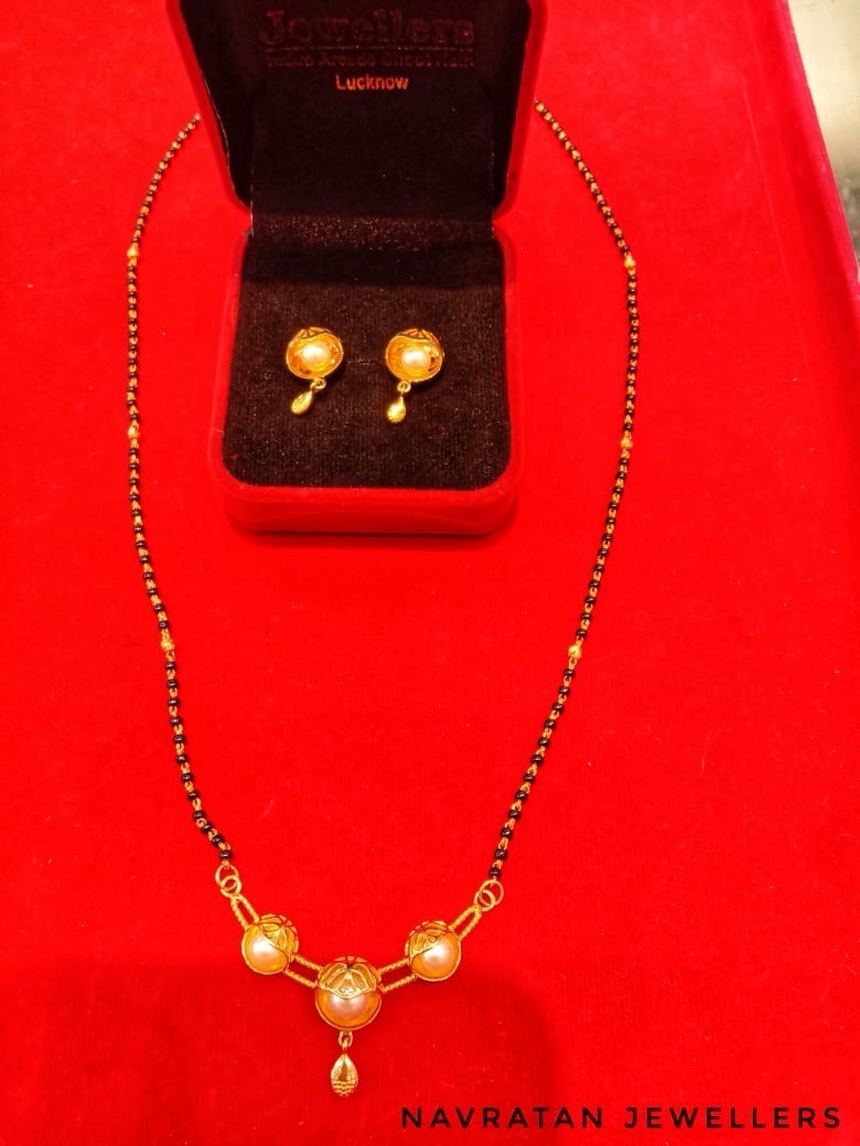 Mangal Sutra With Matching Earring