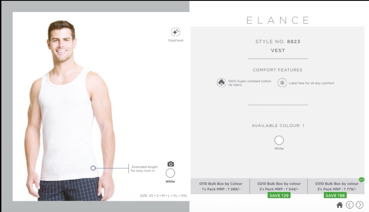 Jockey Mens Vest 8823 view 2