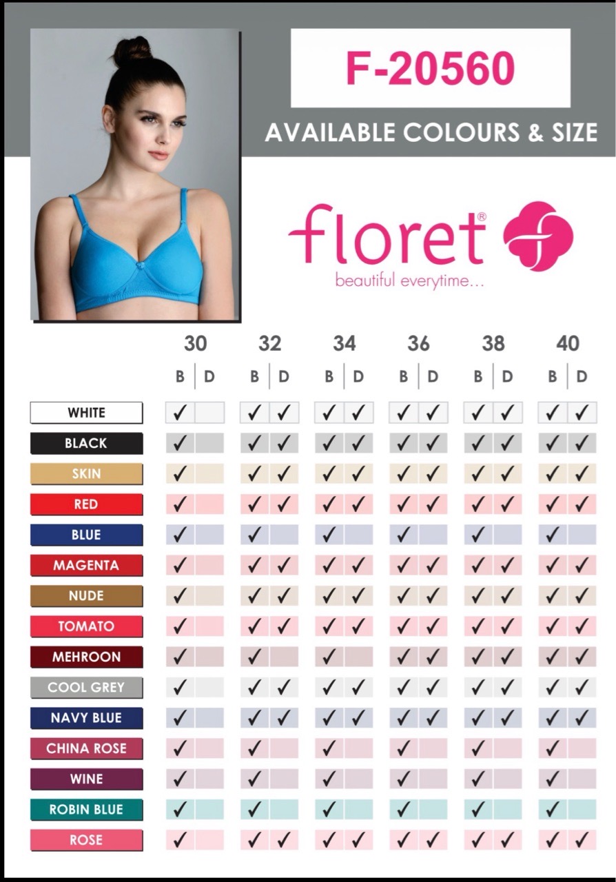 Floret Multiway Padded Cotton T-Shirt Bra | Lightly Padded | Medium Coverage | Seamless - F20560 view 3