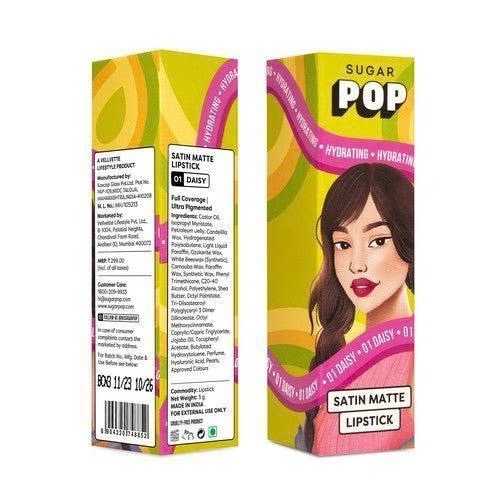 Sugar Pop Satin Matte Luxe Lipstick view 4