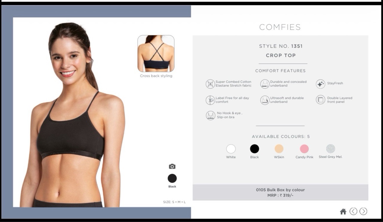 Crop Top 1351 Stretch view 2