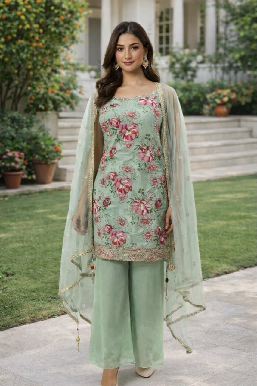 Floral Embroidered Salwar Suit