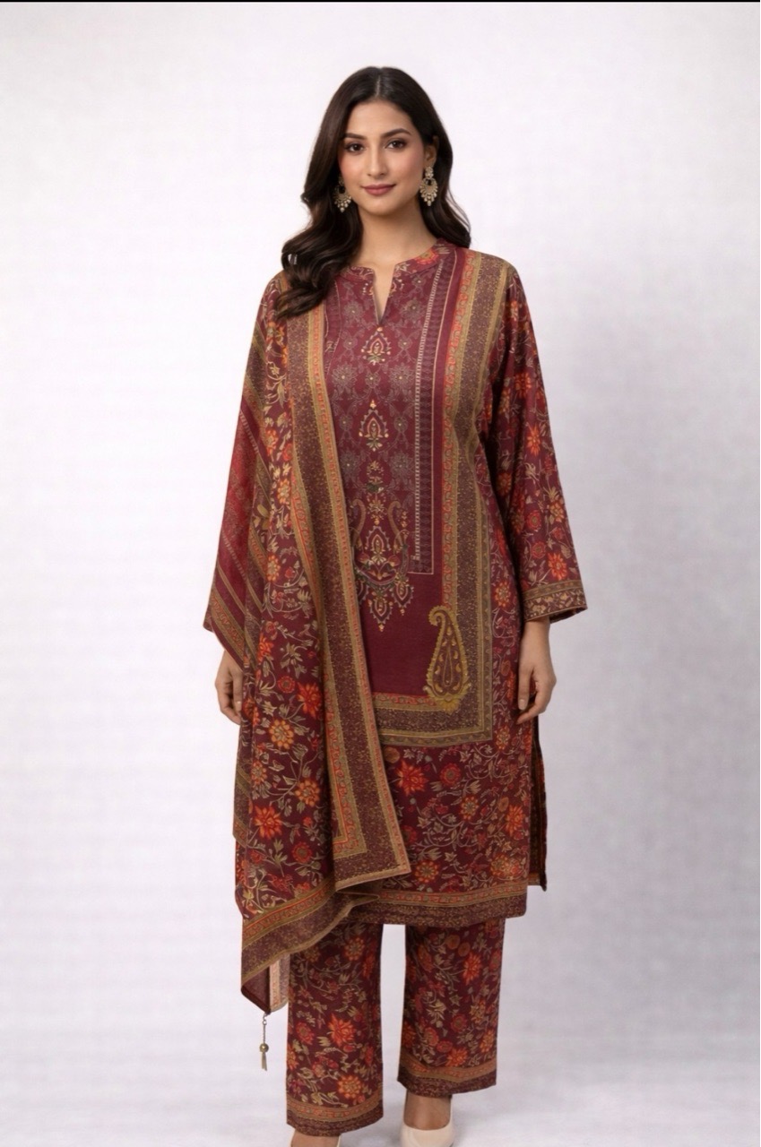 Traditional Print Salwar Suit