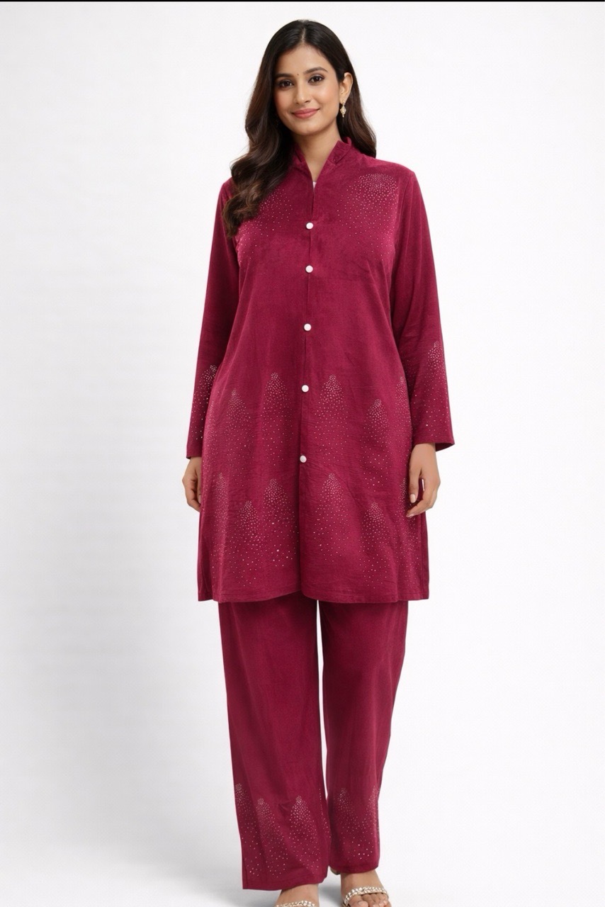 Burgundy Ethnic Set