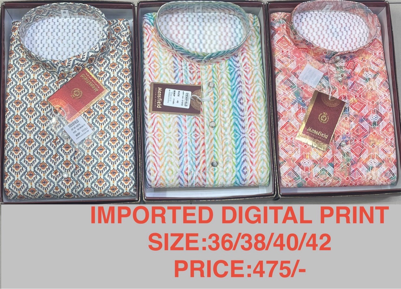 Mensfield Imported Digital Print Kurta