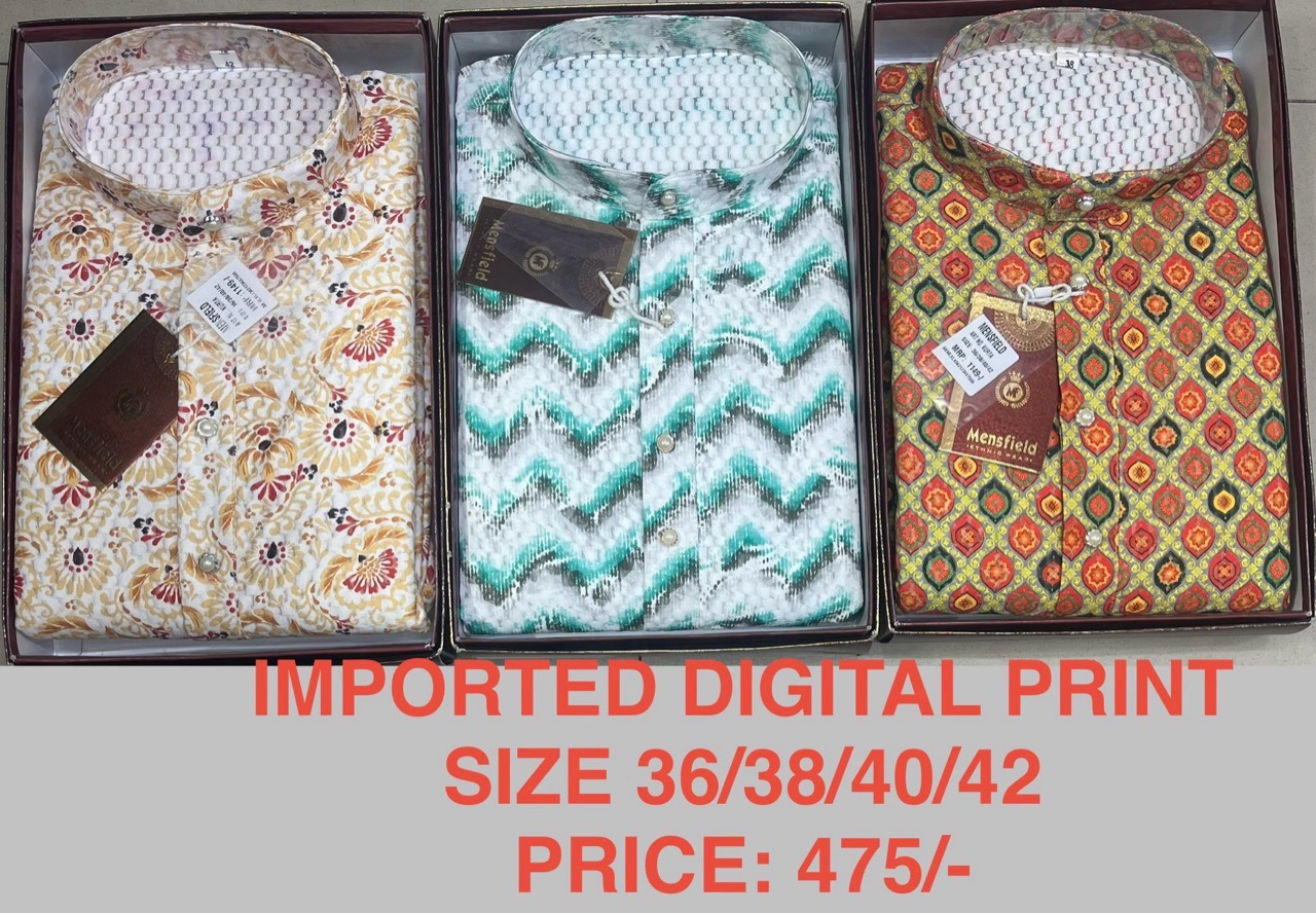 Mensfield Imported Digital Print Kurta view 2