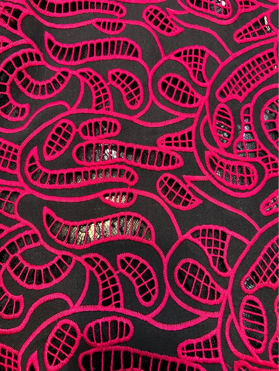 FACW8011 Cut Work Embroidery Fabric view 2