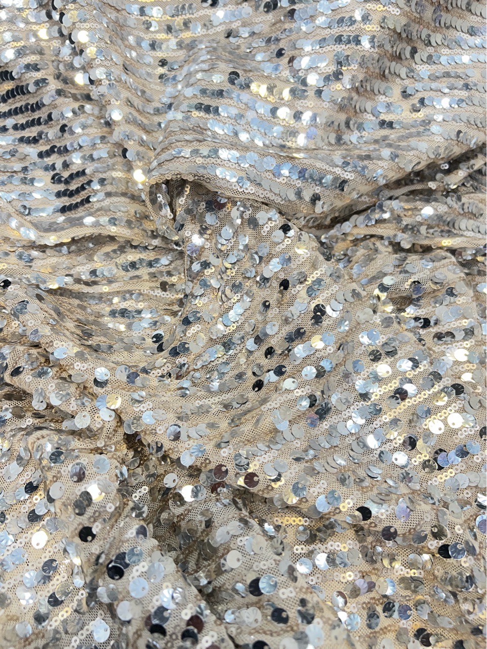 FASQ02 Sequin Fabric - Gold