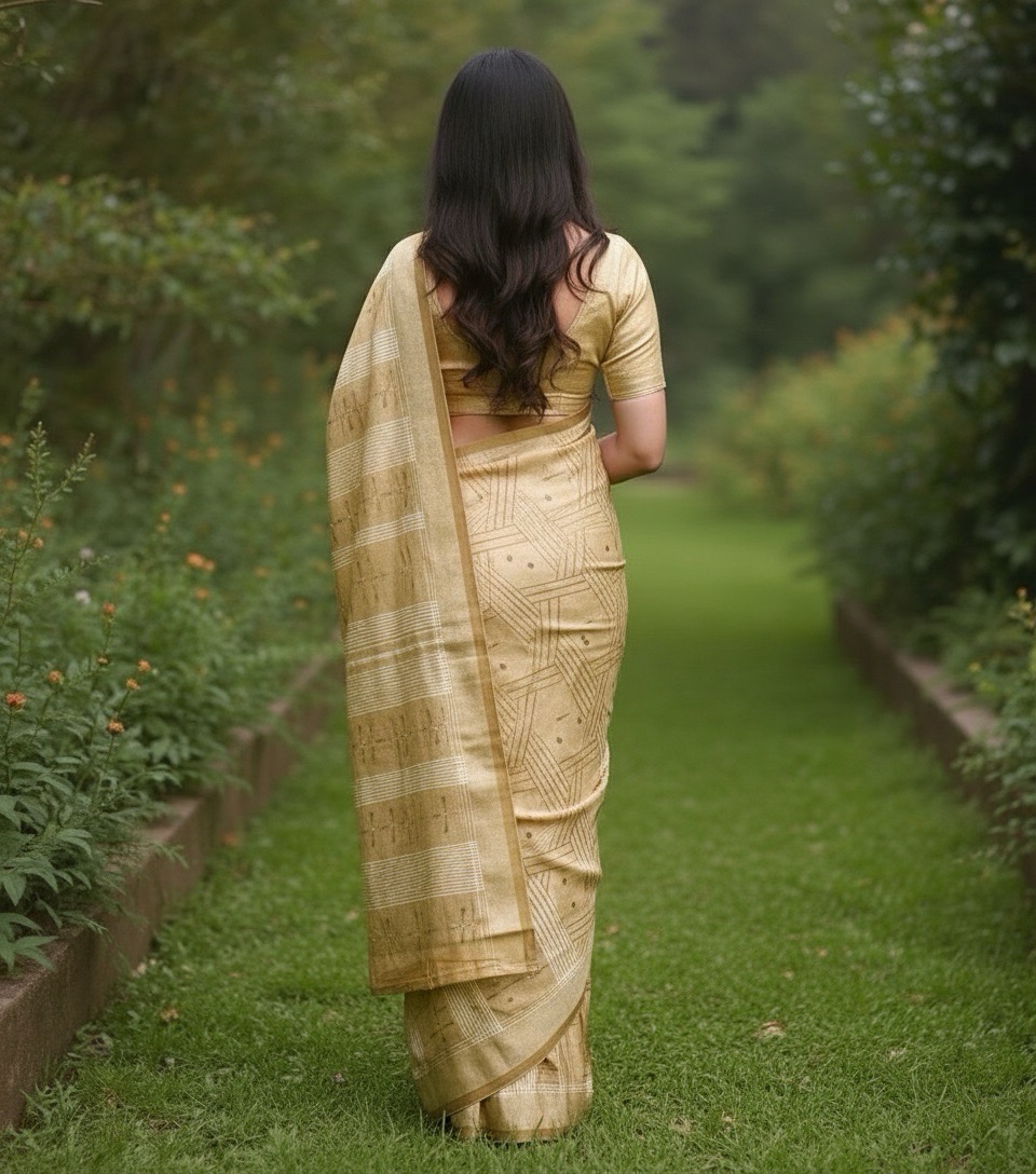 Embroidery Cotton Saree view 7