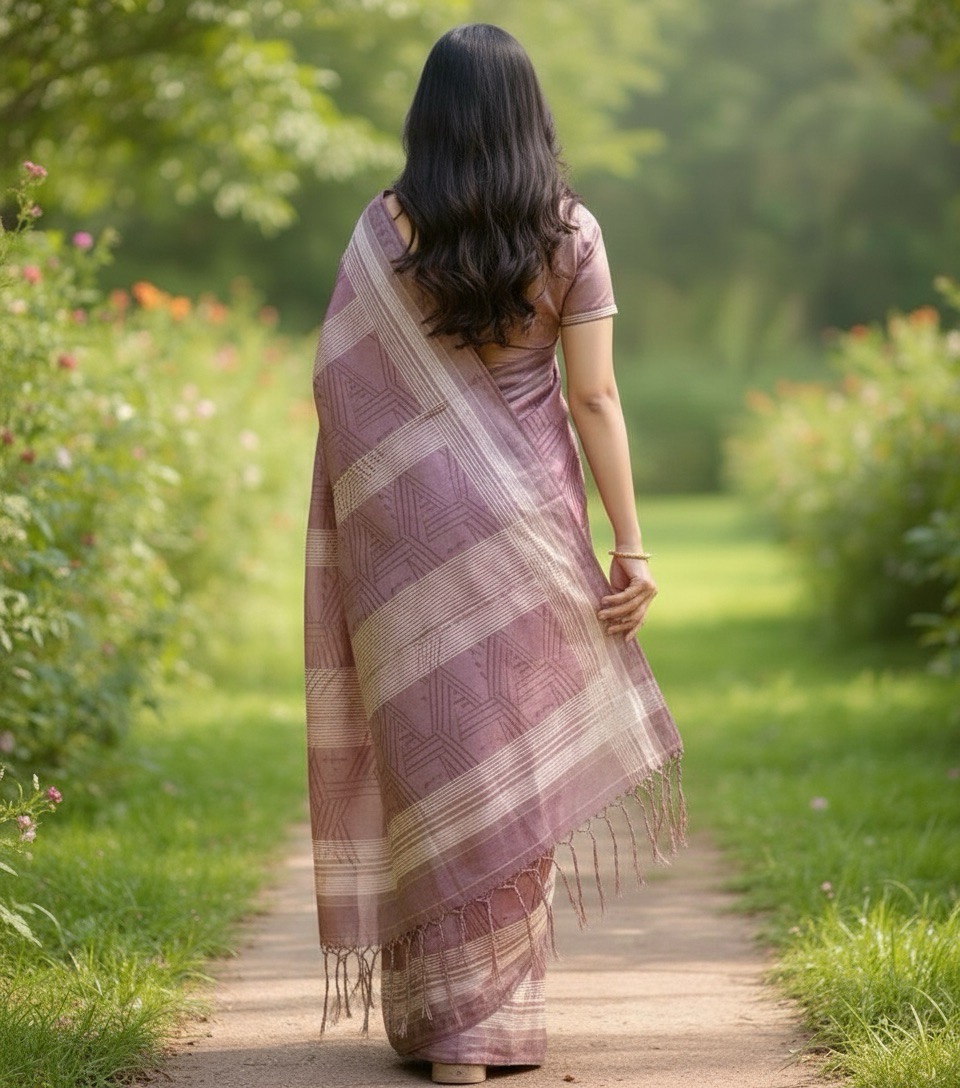 Embroidery Cotton Saree view 10
