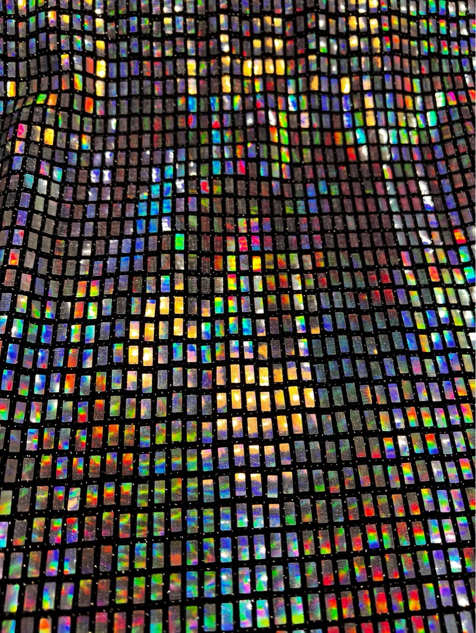 FASQ33 Iridescent Holographic Sequin Fabric view 2