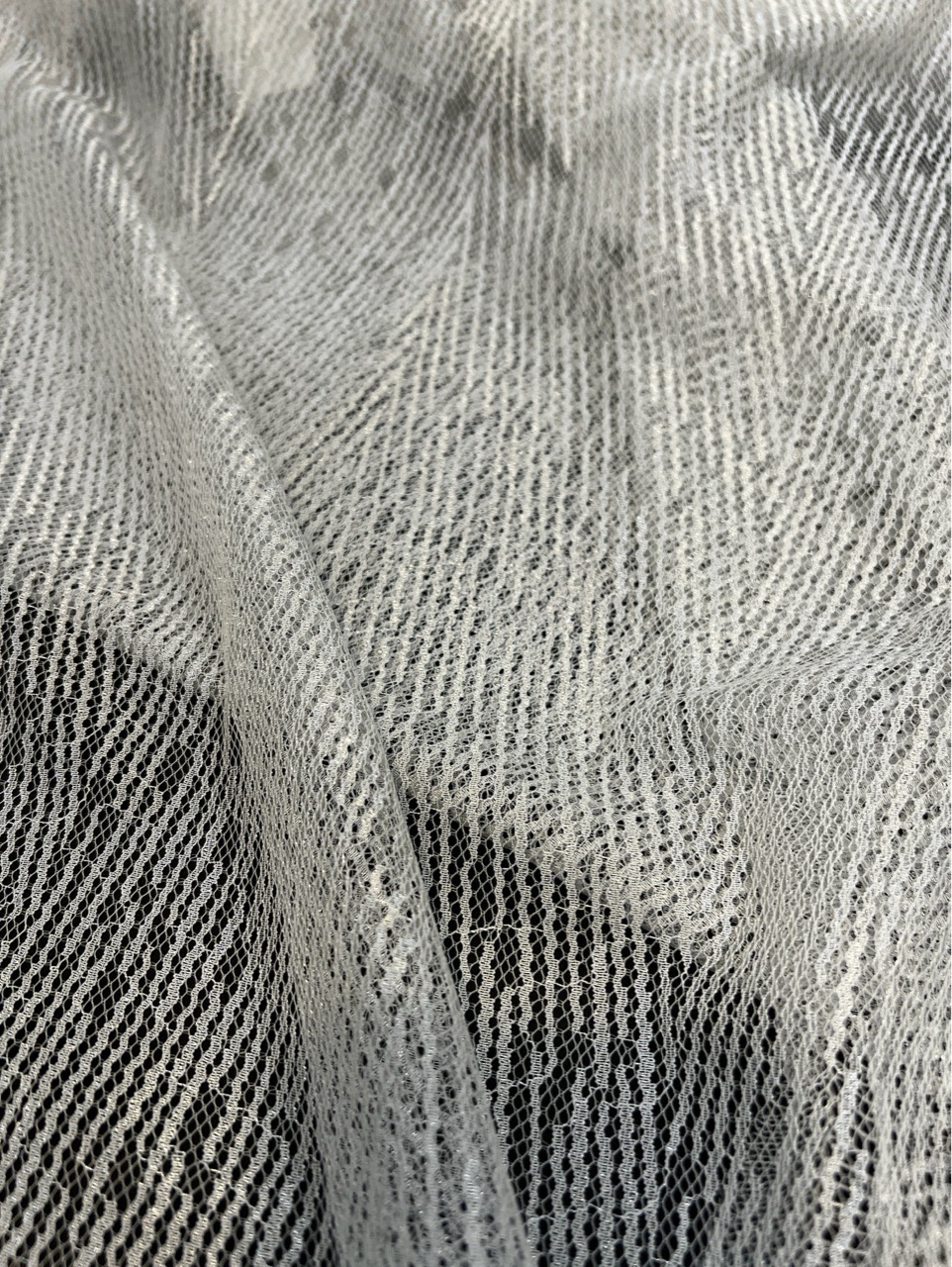 FACP1012, 150 X 150 CMS  Silver Lace Fabric panel view 2