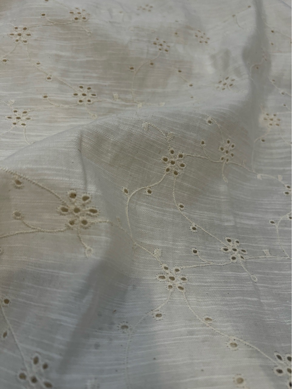 FAEM17 Embroidered Floral Fabric view 2