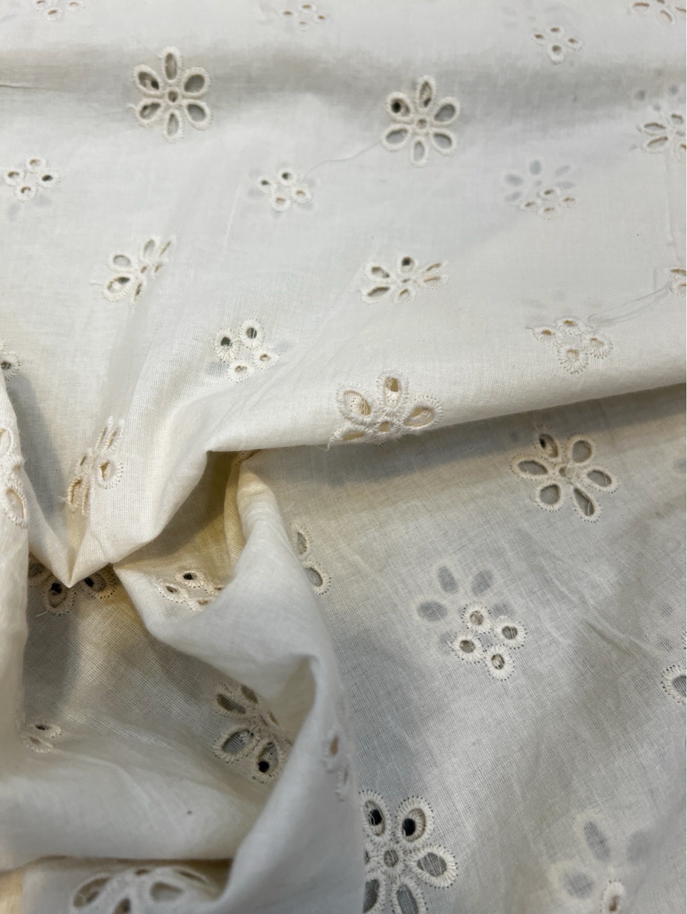 FAEM33 Eyelet Embroidery Fabric view 2