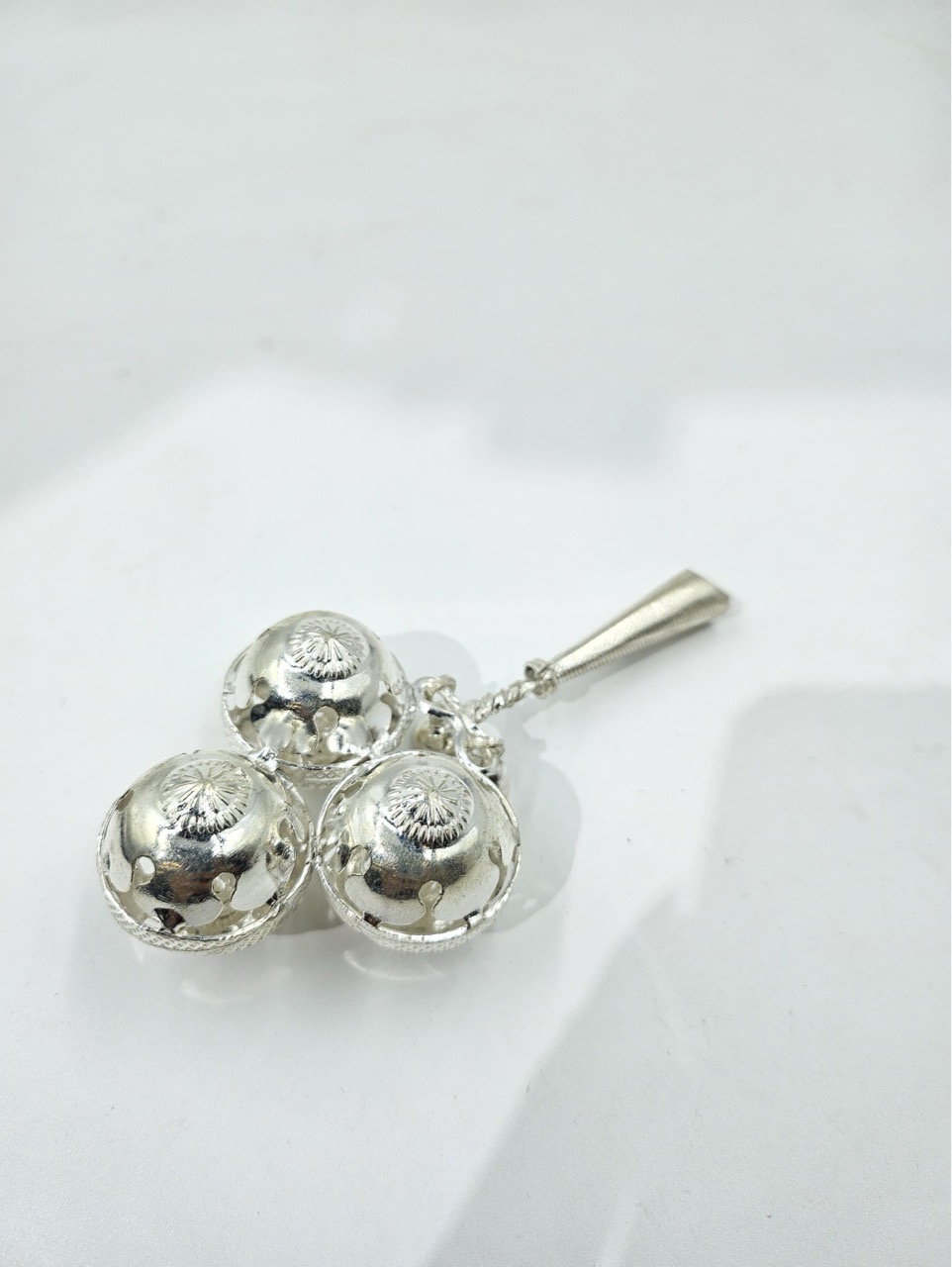 Silver Musical Instrument For Kids ( Whistle / Bell Toy)
