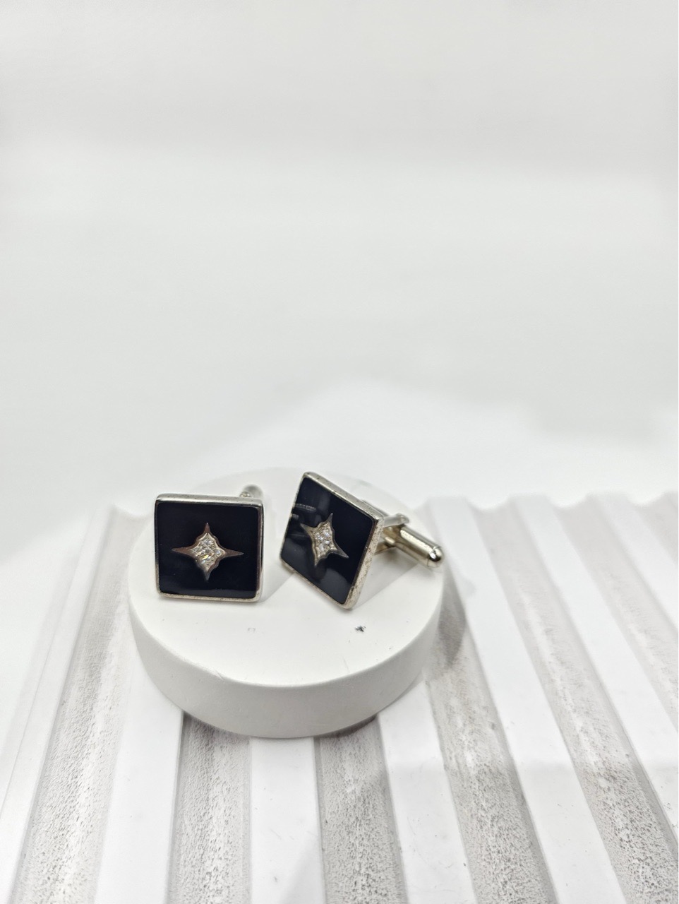 Silver Cufflinks by Rishtey