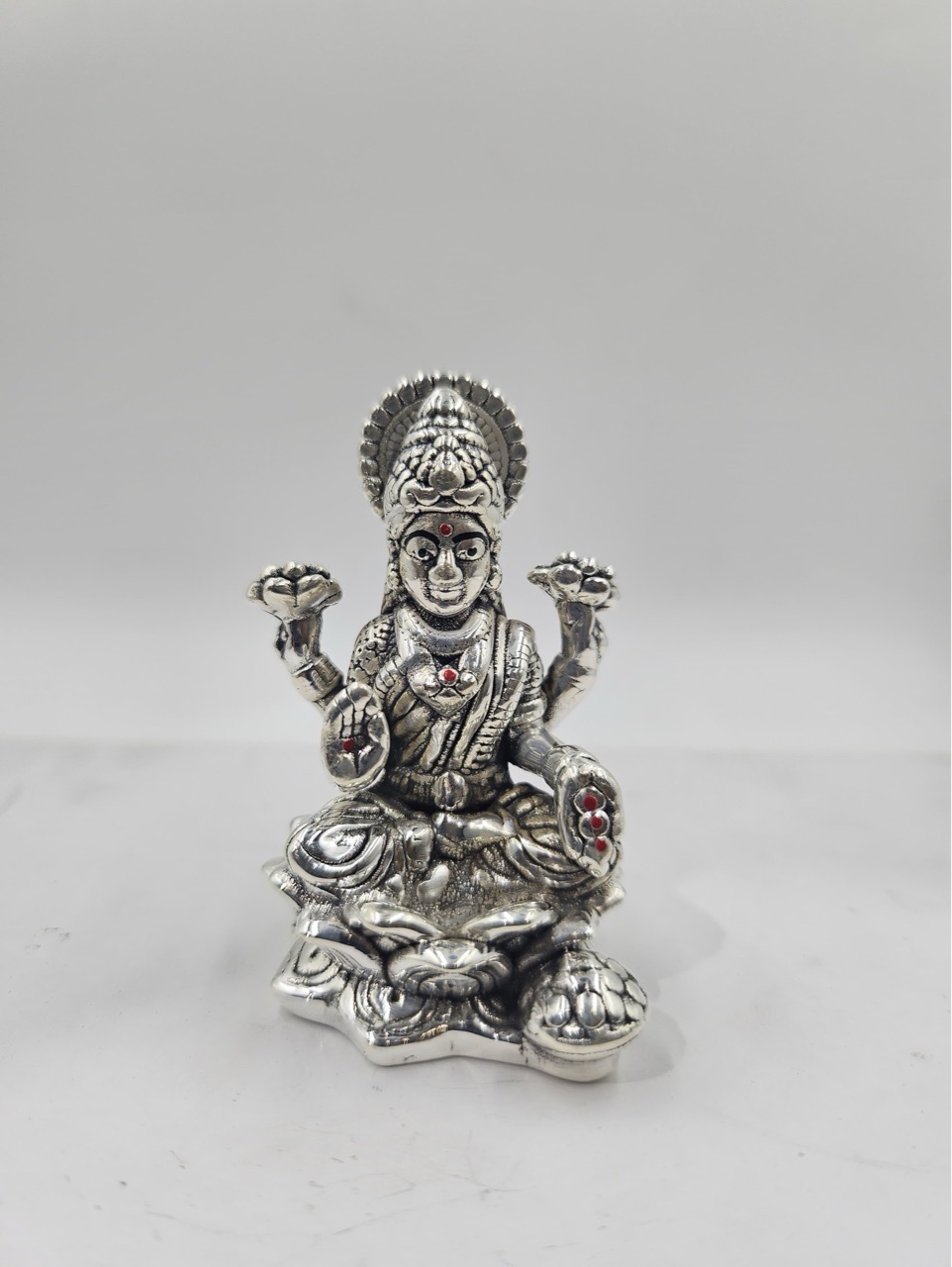 Silver Lakshmi Goddess 999 view 2