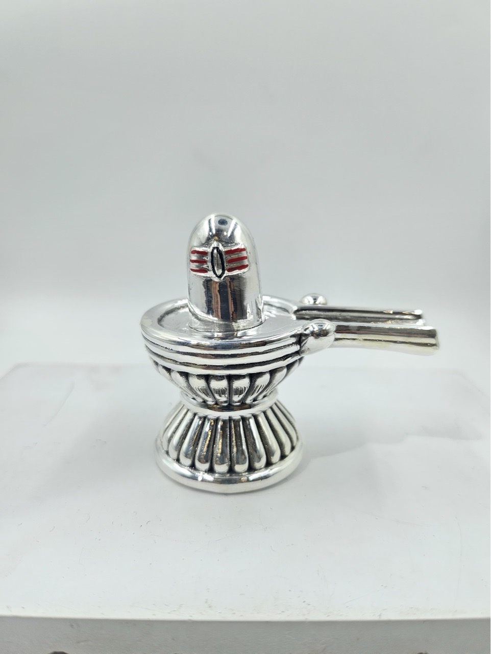 Silver Shiv Ling Electro Foaming 999 view 2