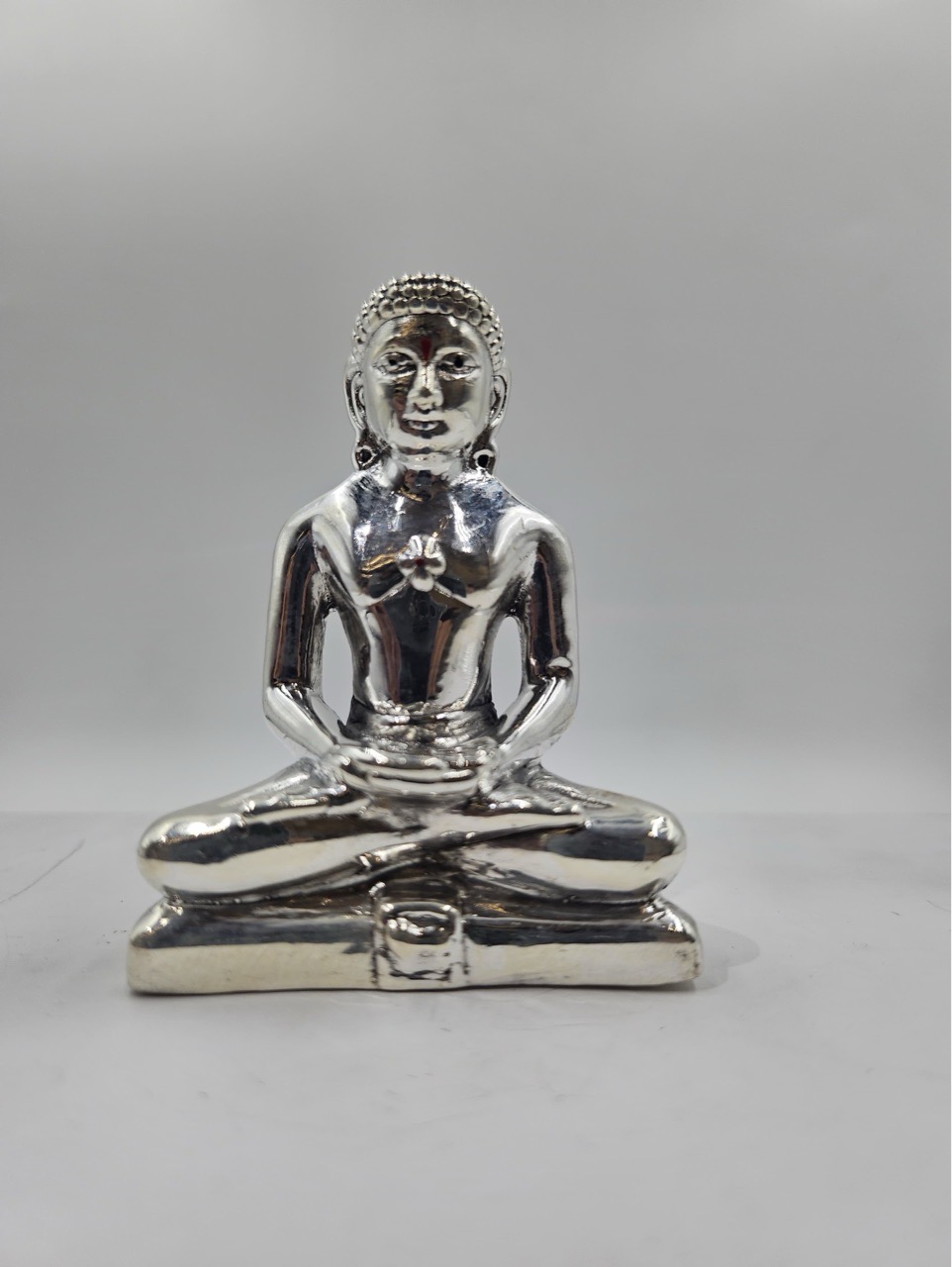 Silver Jain Tirthankar Idol 999 view 2