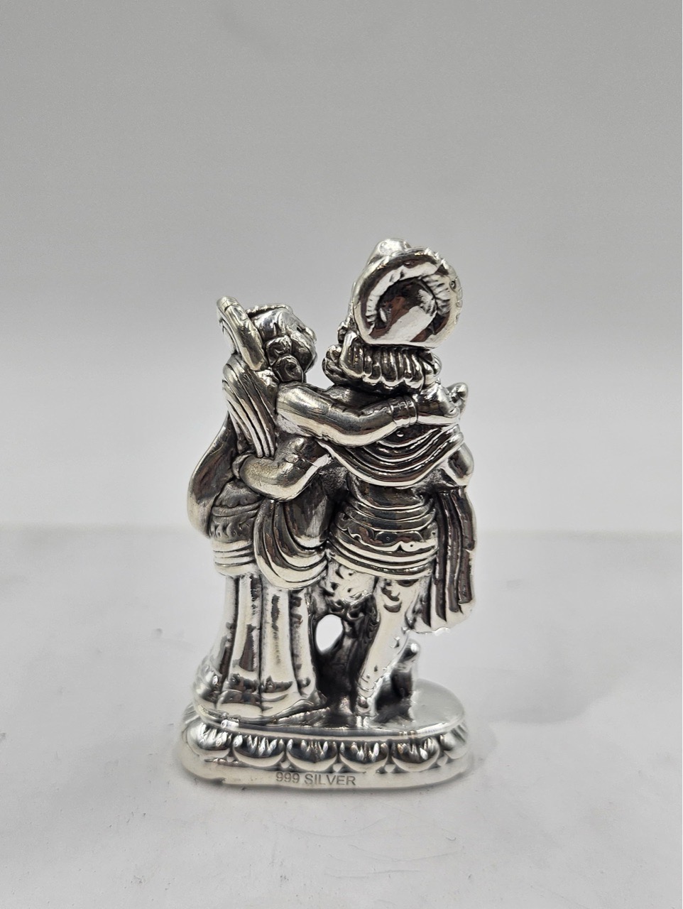 Silver Krishna Radha 999 view 3