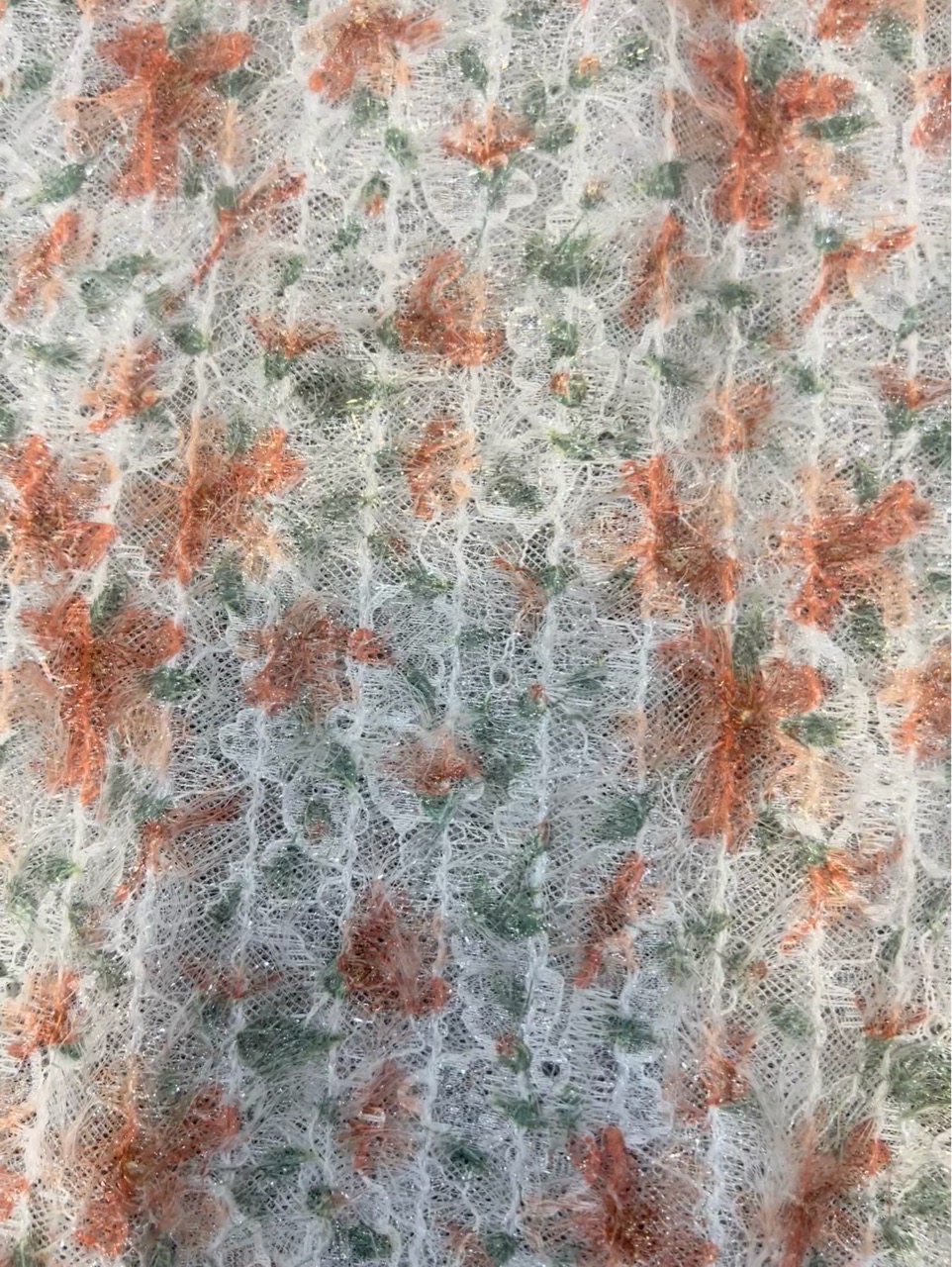 FALC107 Floral Mesh Fabric view 2