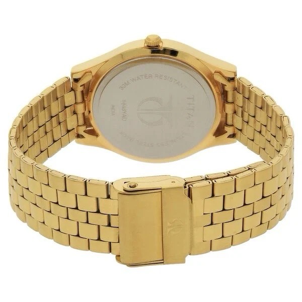 Titan Gold Analog Watch  NR1648YM01 view 3
