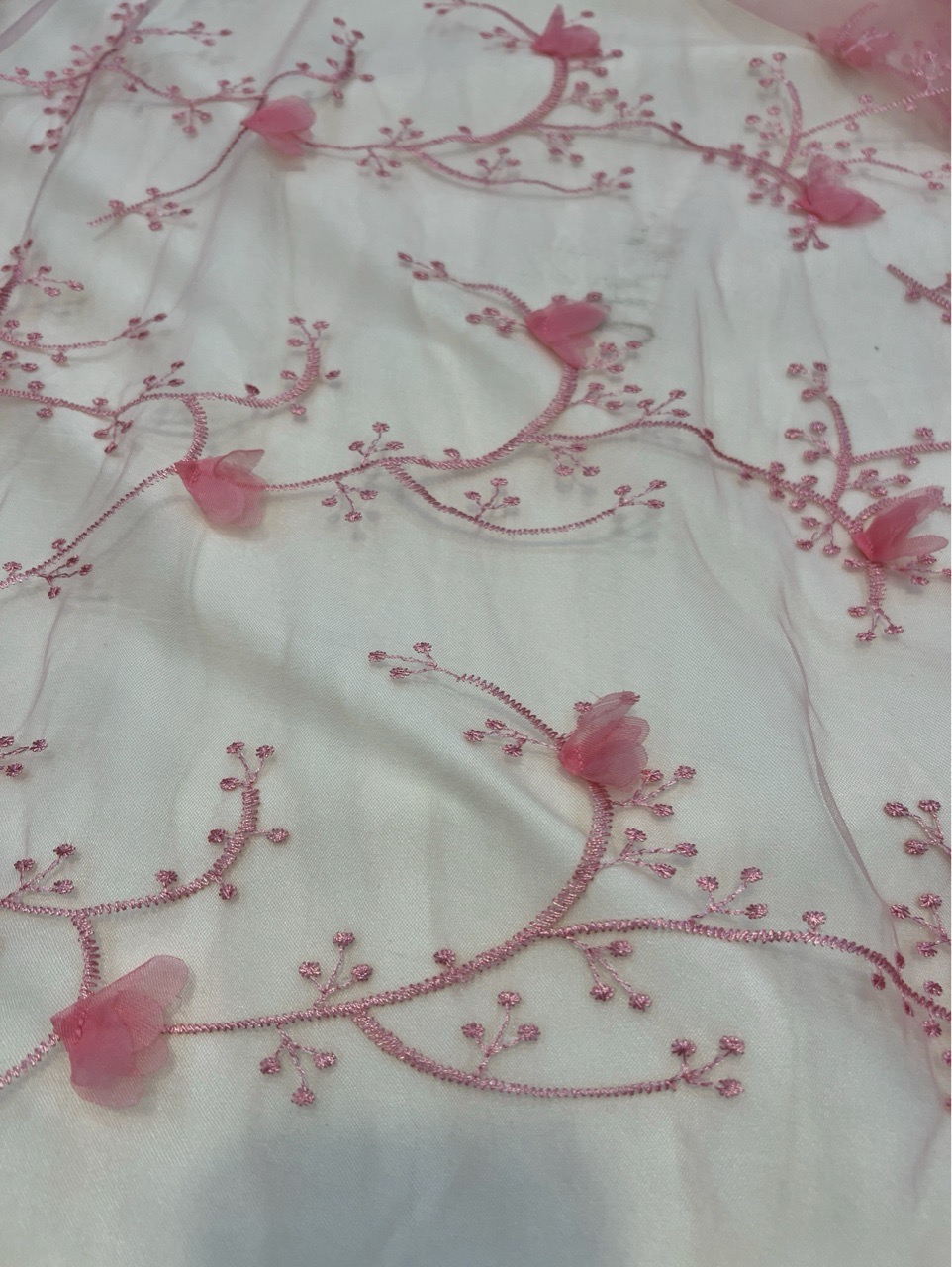 FAEM98 Embroidered Mesh Fabric view 2