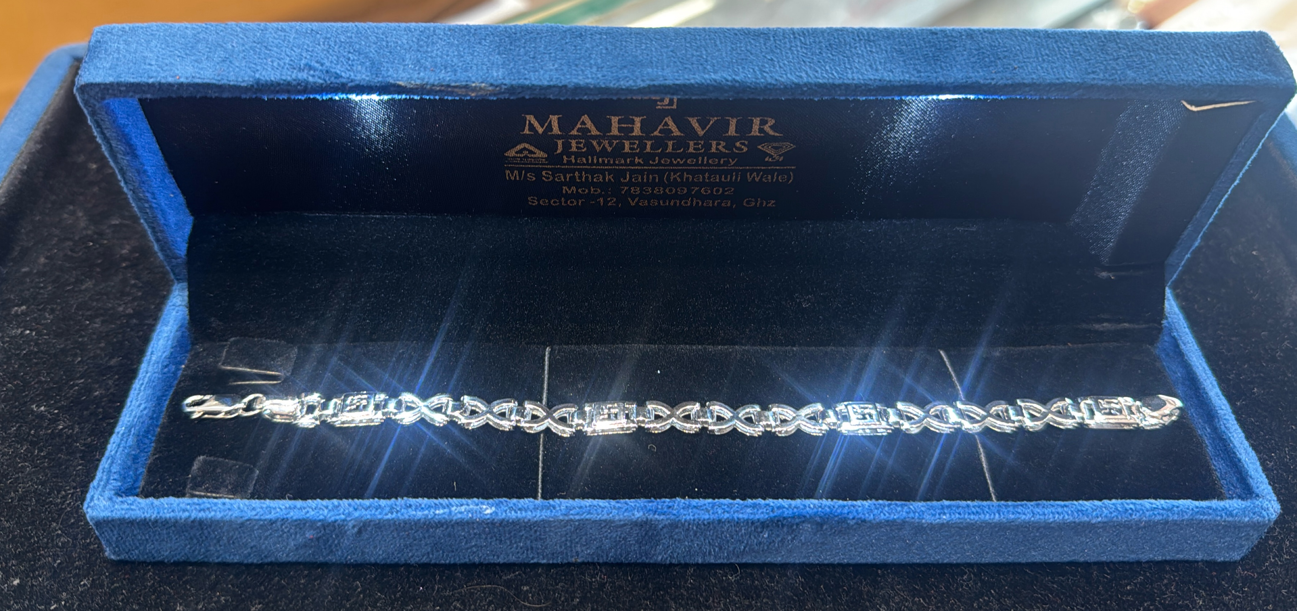 92.5 Silver Bracelet by Mahavir Jewellers view 2