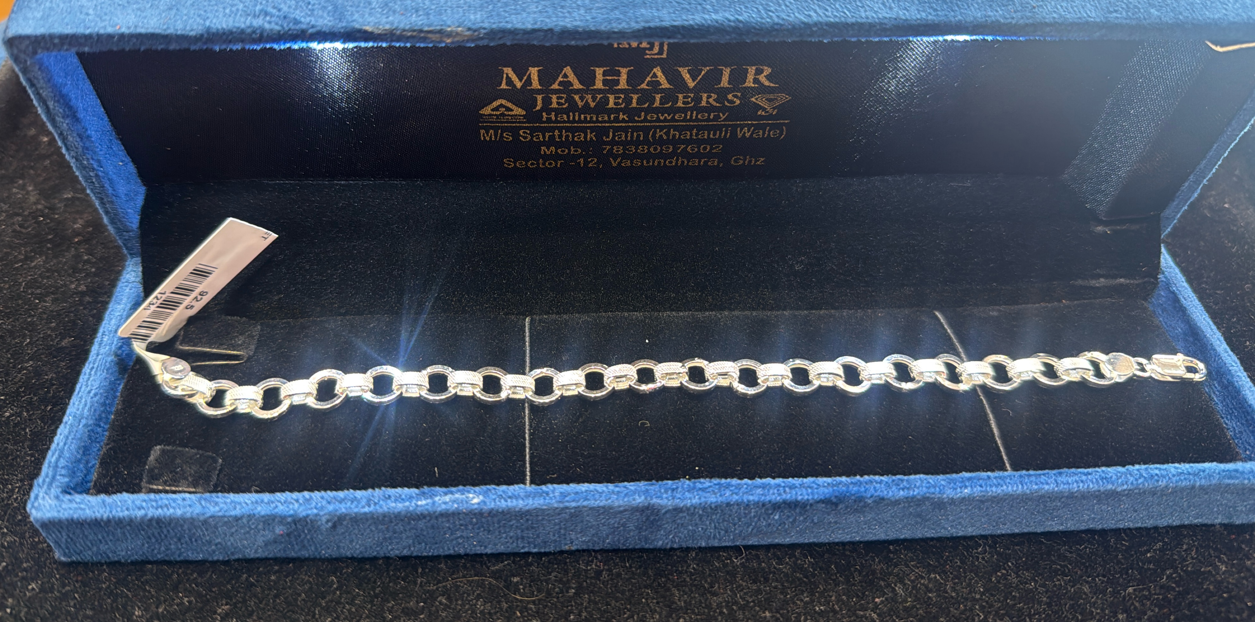 92.5 Silver Bracelet from Mahavir Jewellers view 2