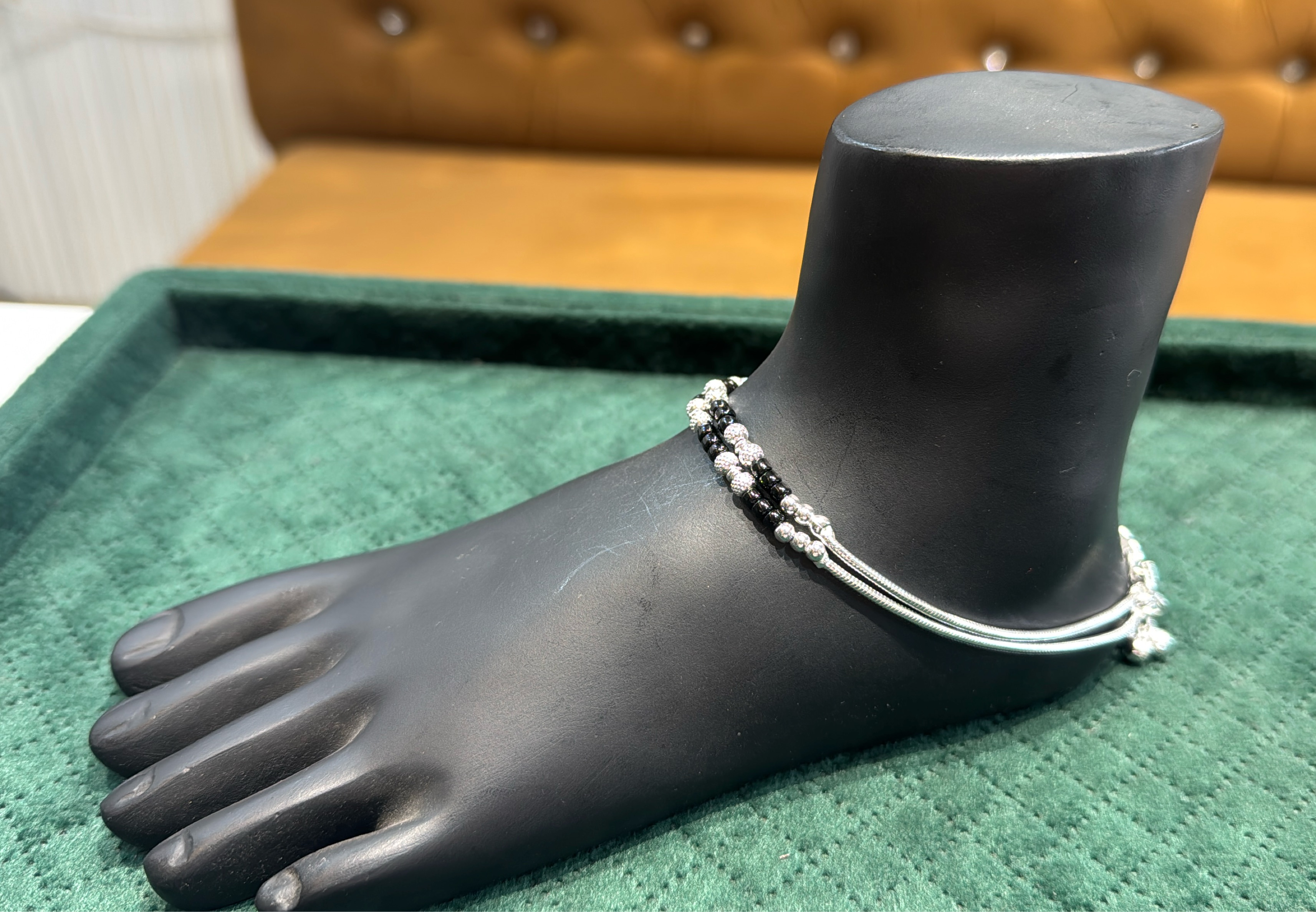 Premium Ladies Silver Anklet view 3