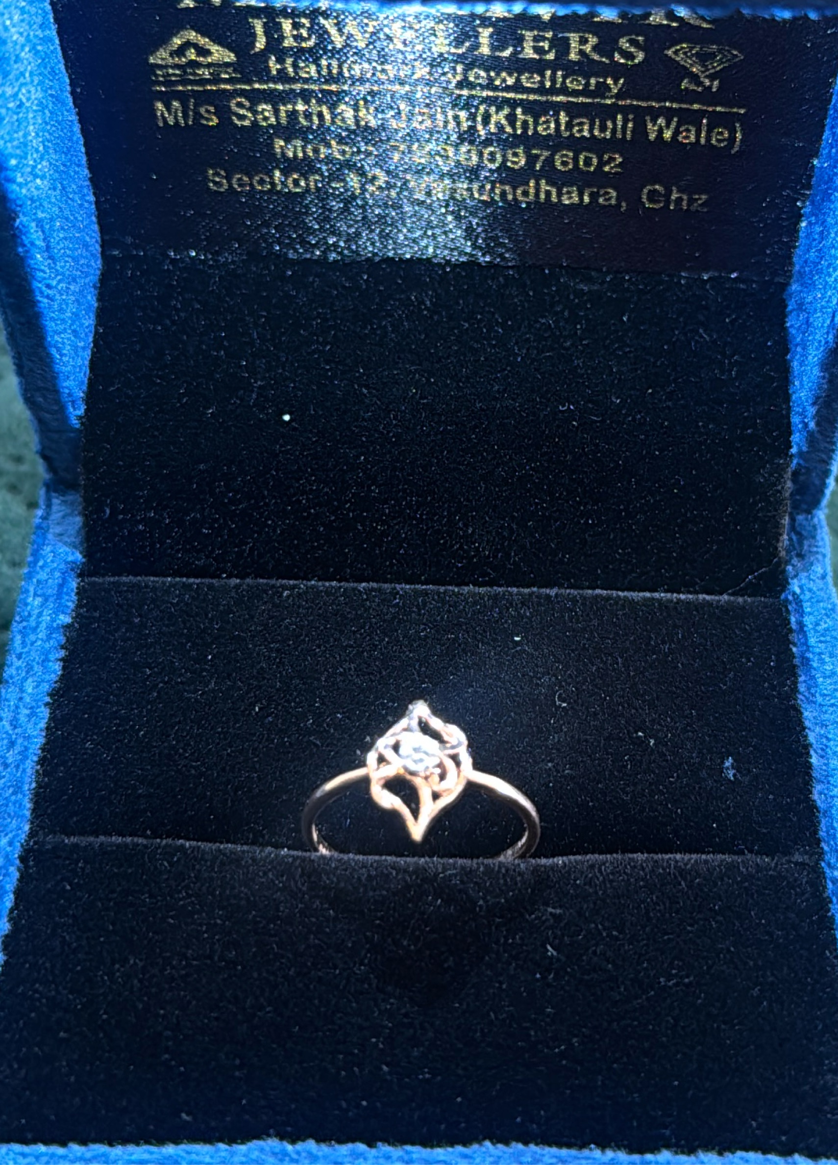 Natural Diamond Rose Gold Ring view 3