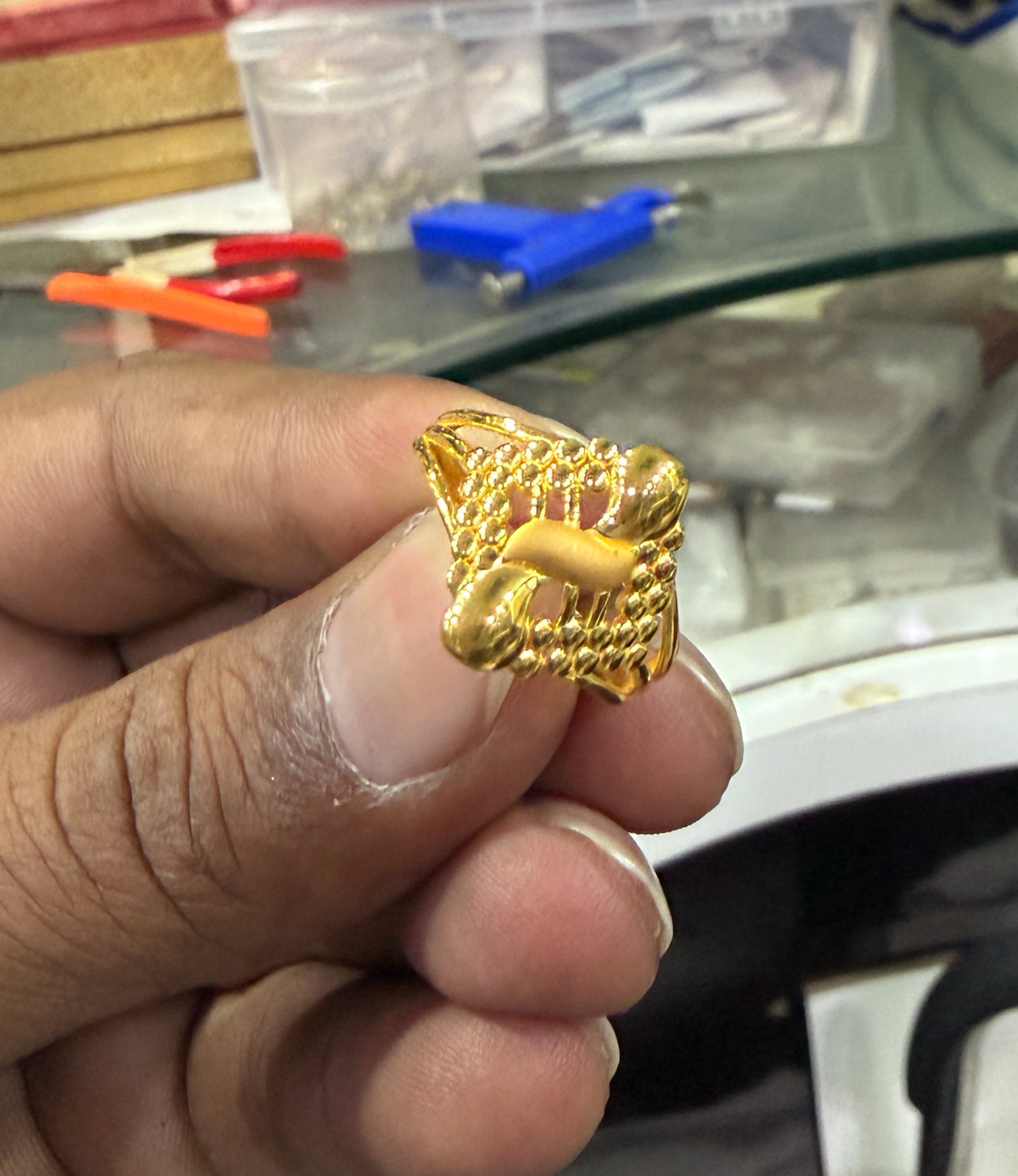 Intricate Gold Ring view 2