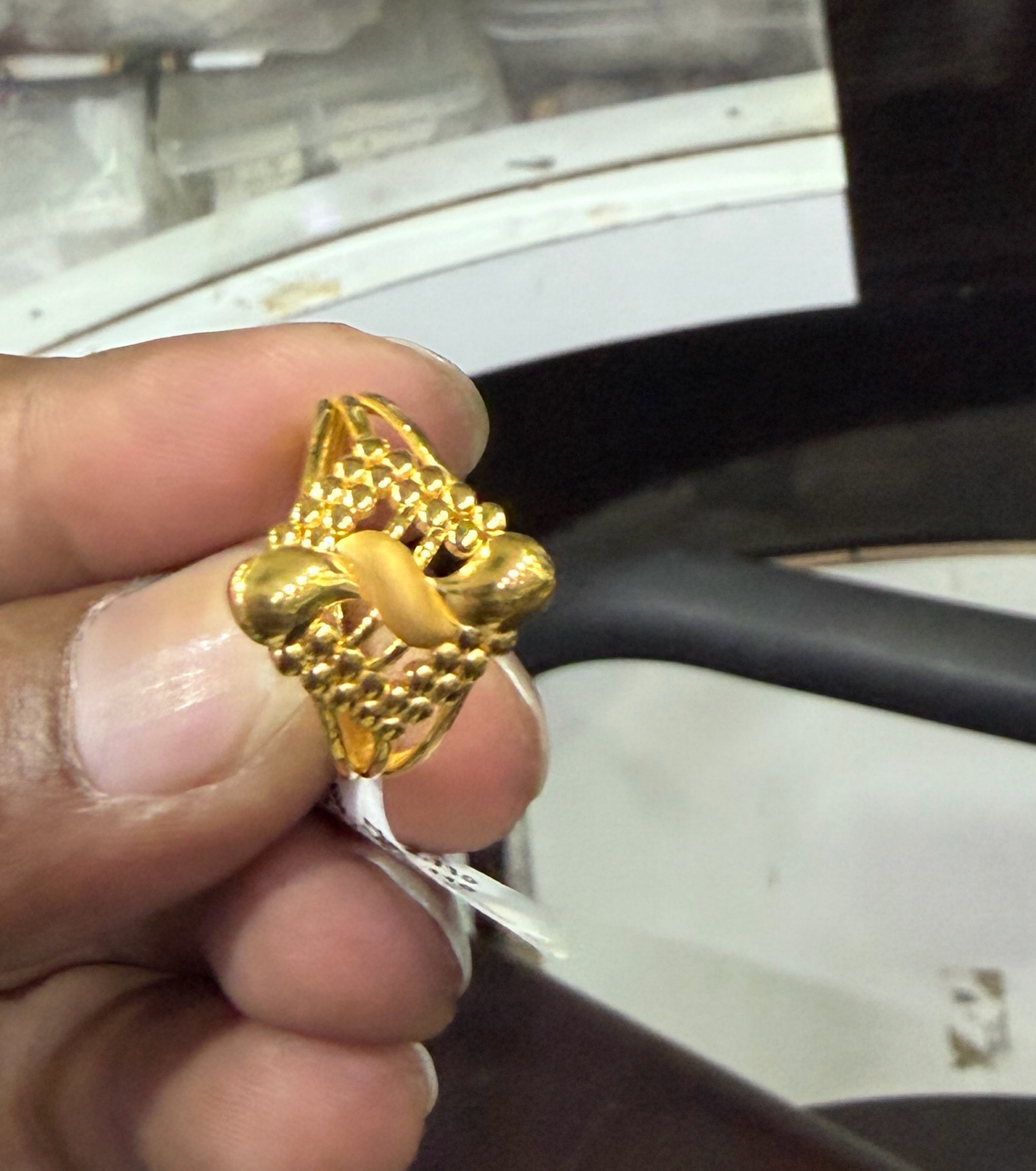 Gold Dome Ring view 2