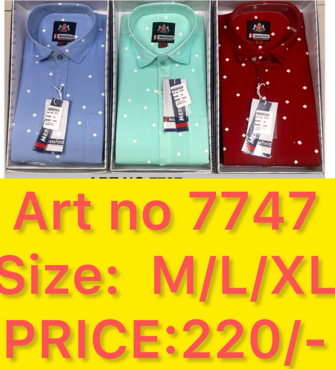 Mensfield Printed Shirts. ART NO:7747 view 3