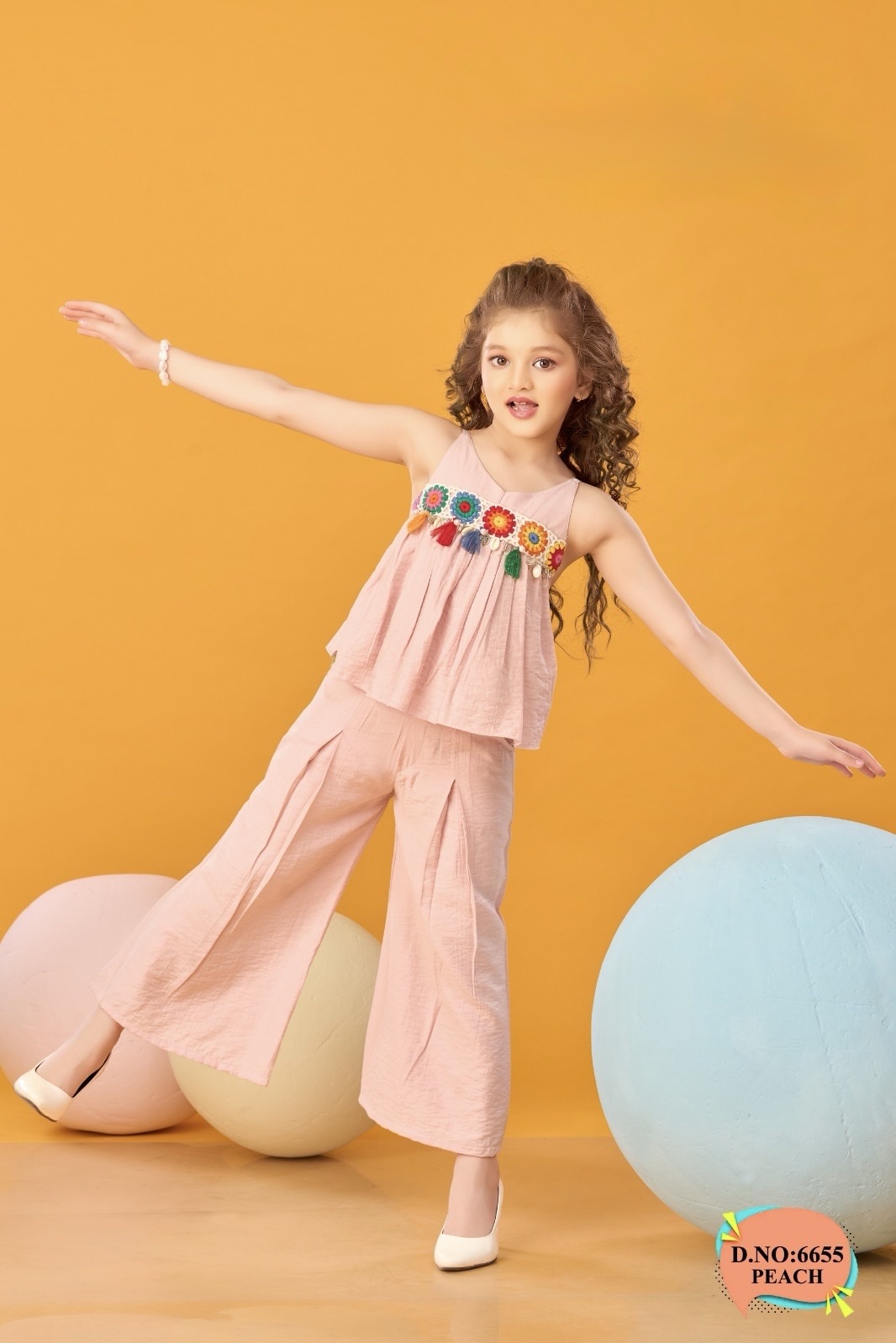 Sim Sim Kids Peach Cord Set view 2