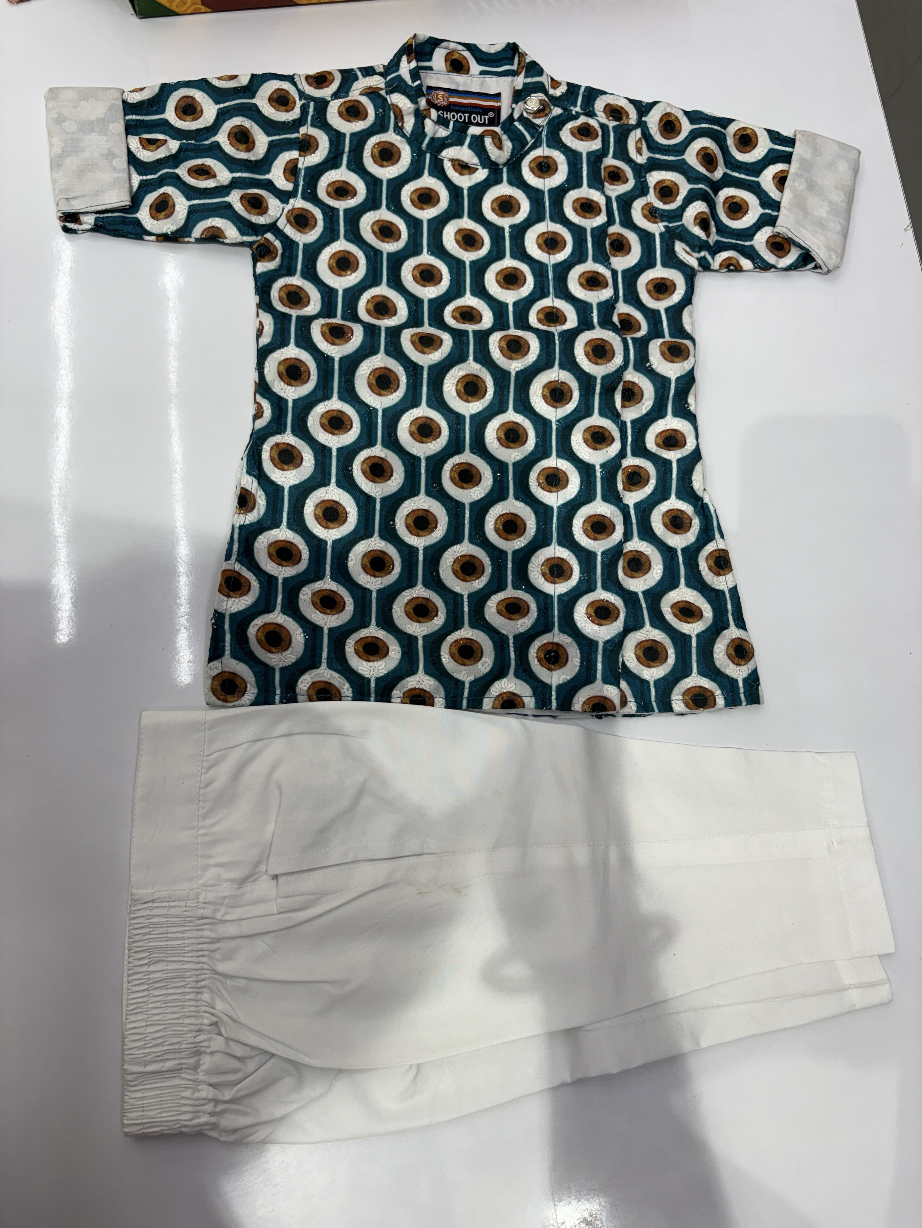 Kids Printed Kurta Set view 2