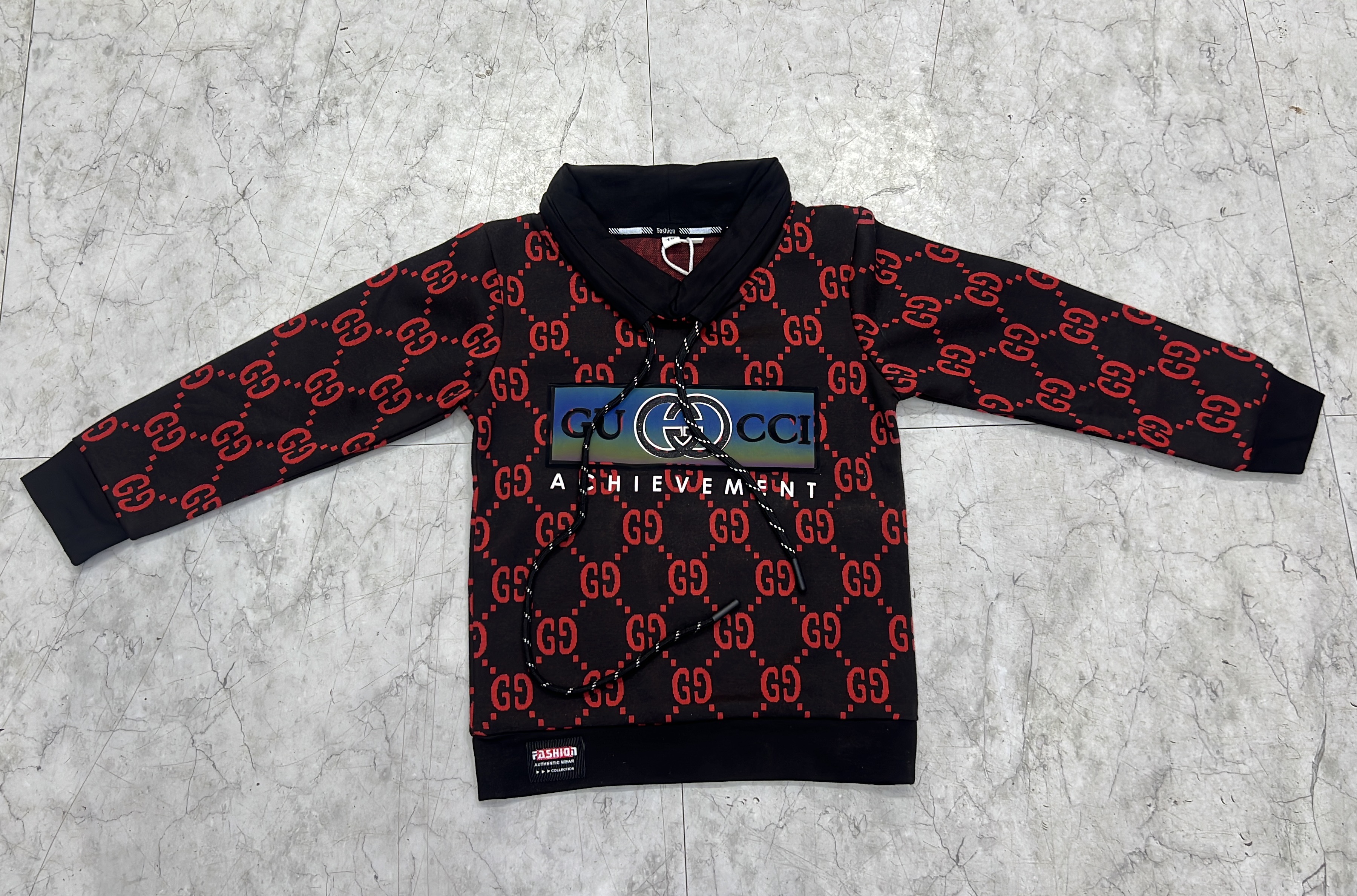 Fashion Black and Red Hoodie view 2