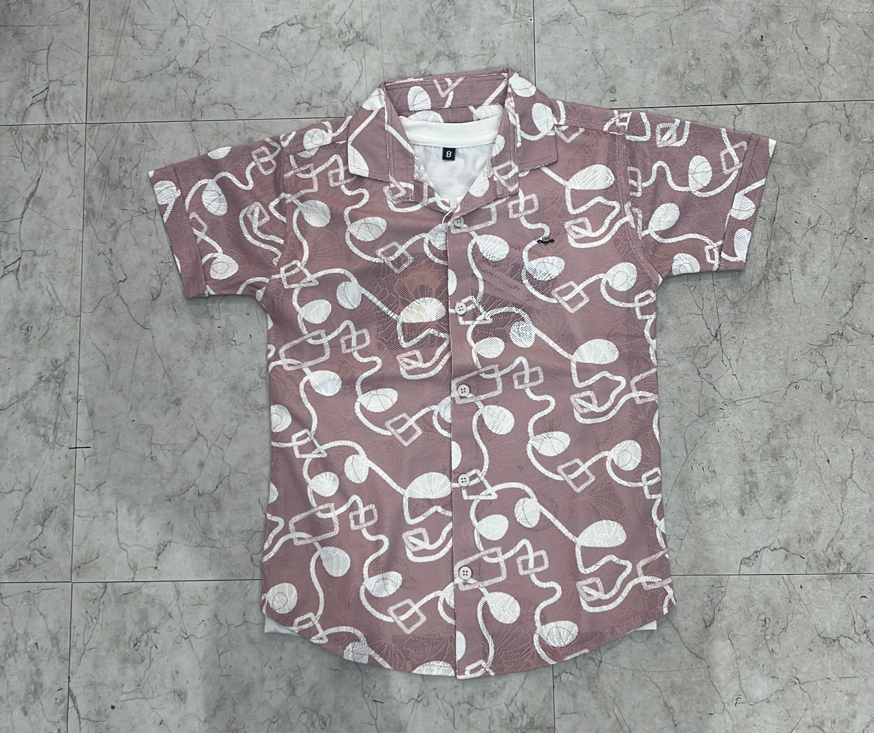 Patterned Boys Shirt view 2