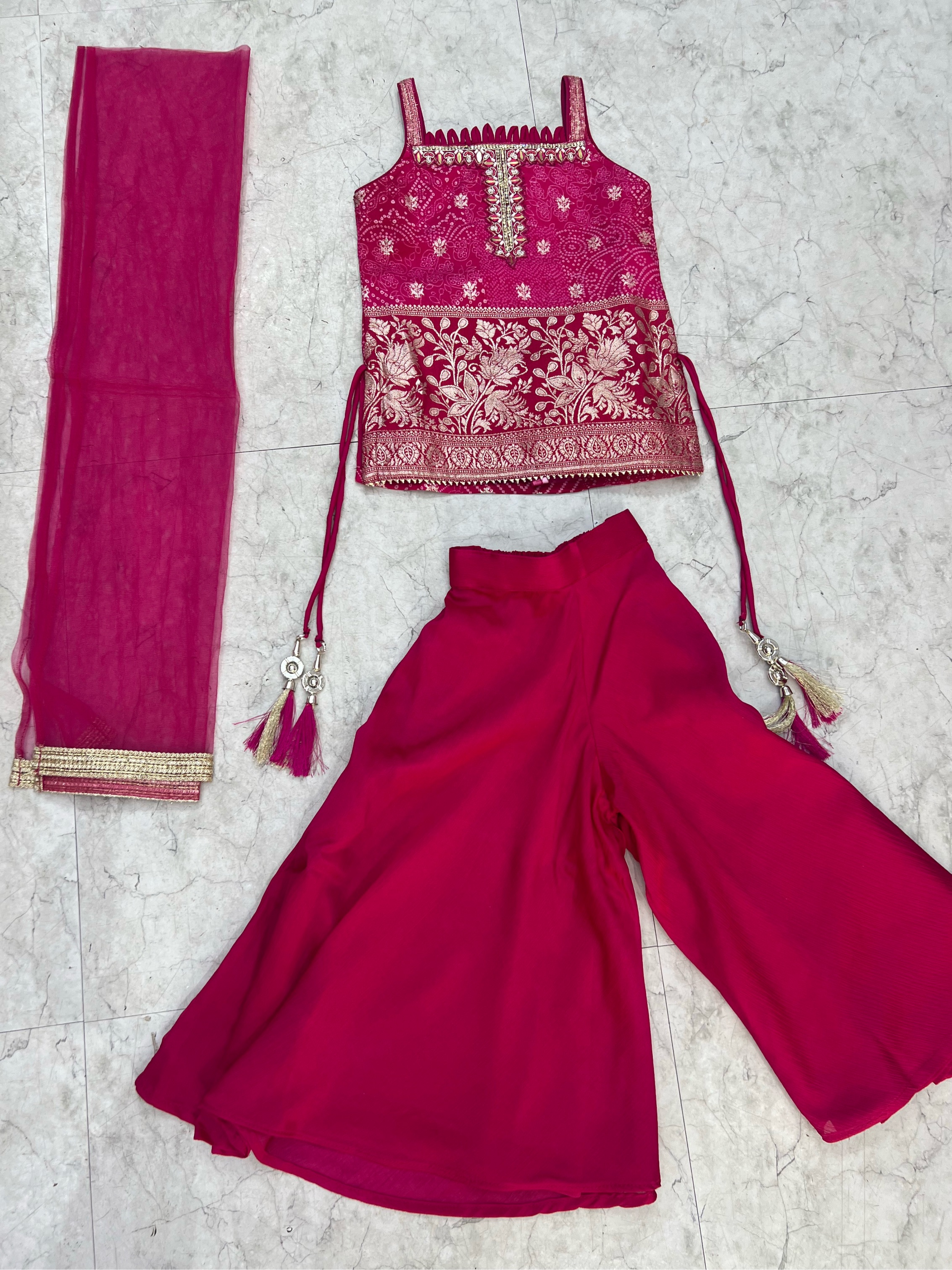 Fancy Pink Ethnic Set view 2