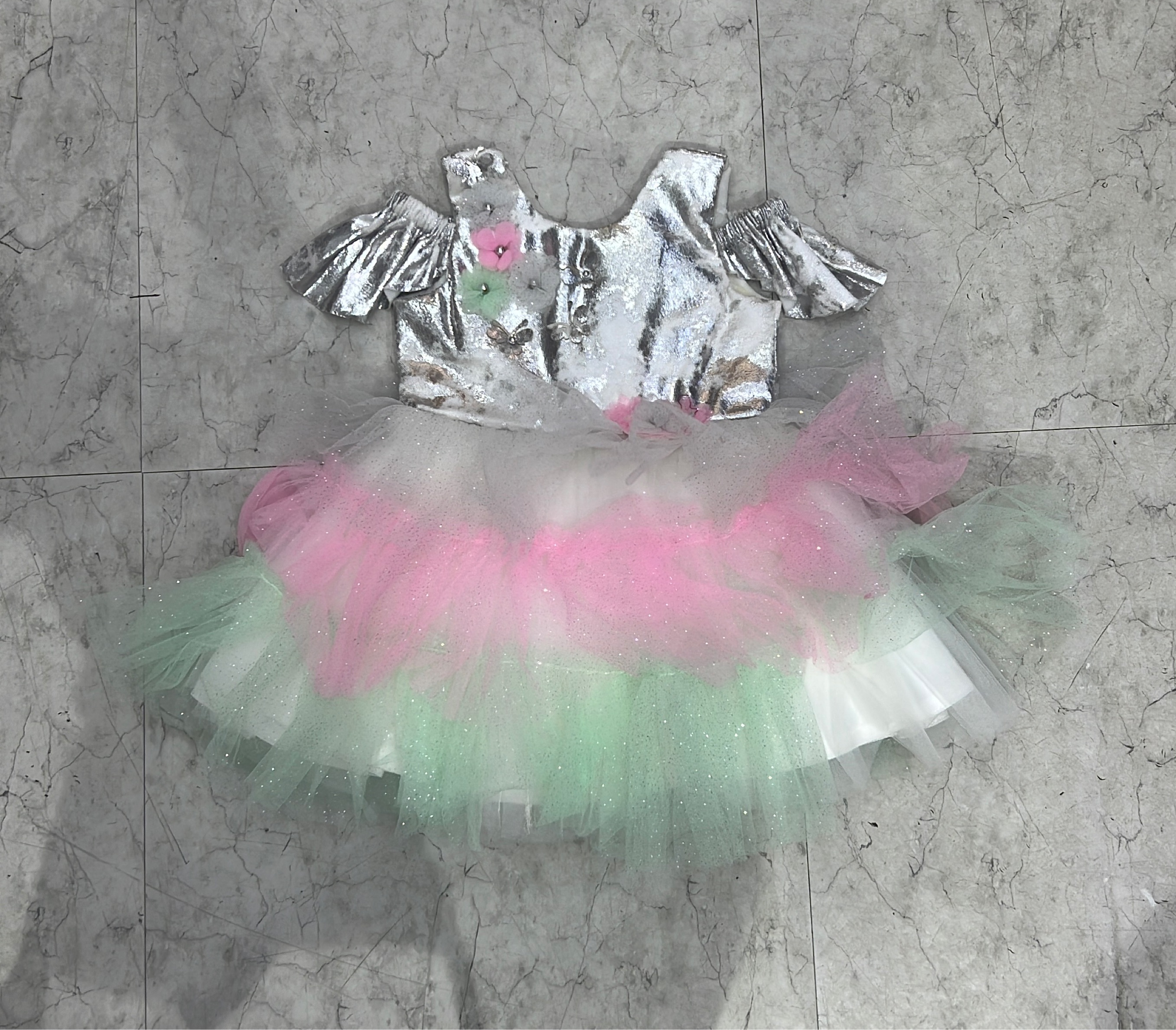 Glittery Party Dress for Girls view 2