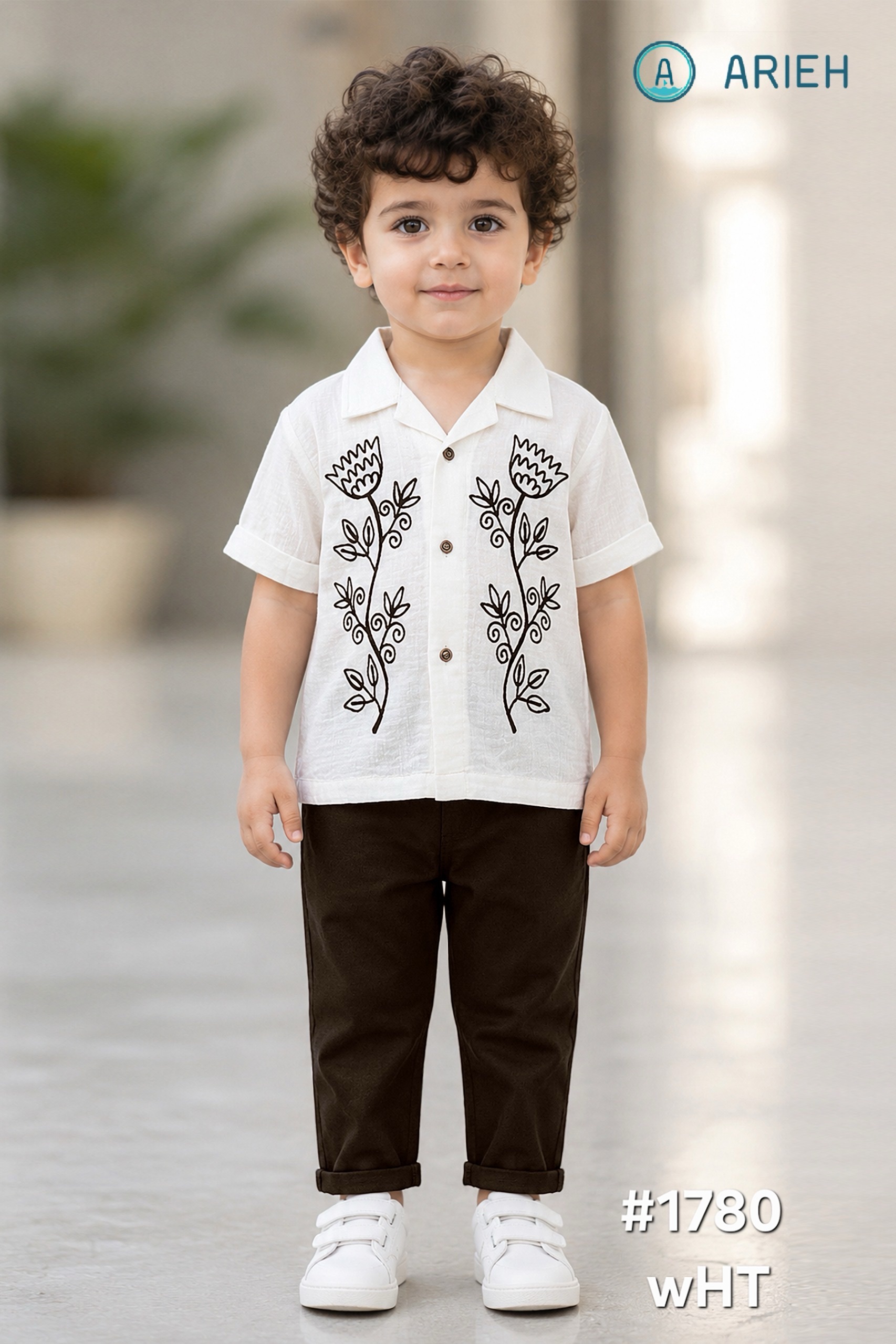 Arieh Embroidered Boys Shirt view 2
