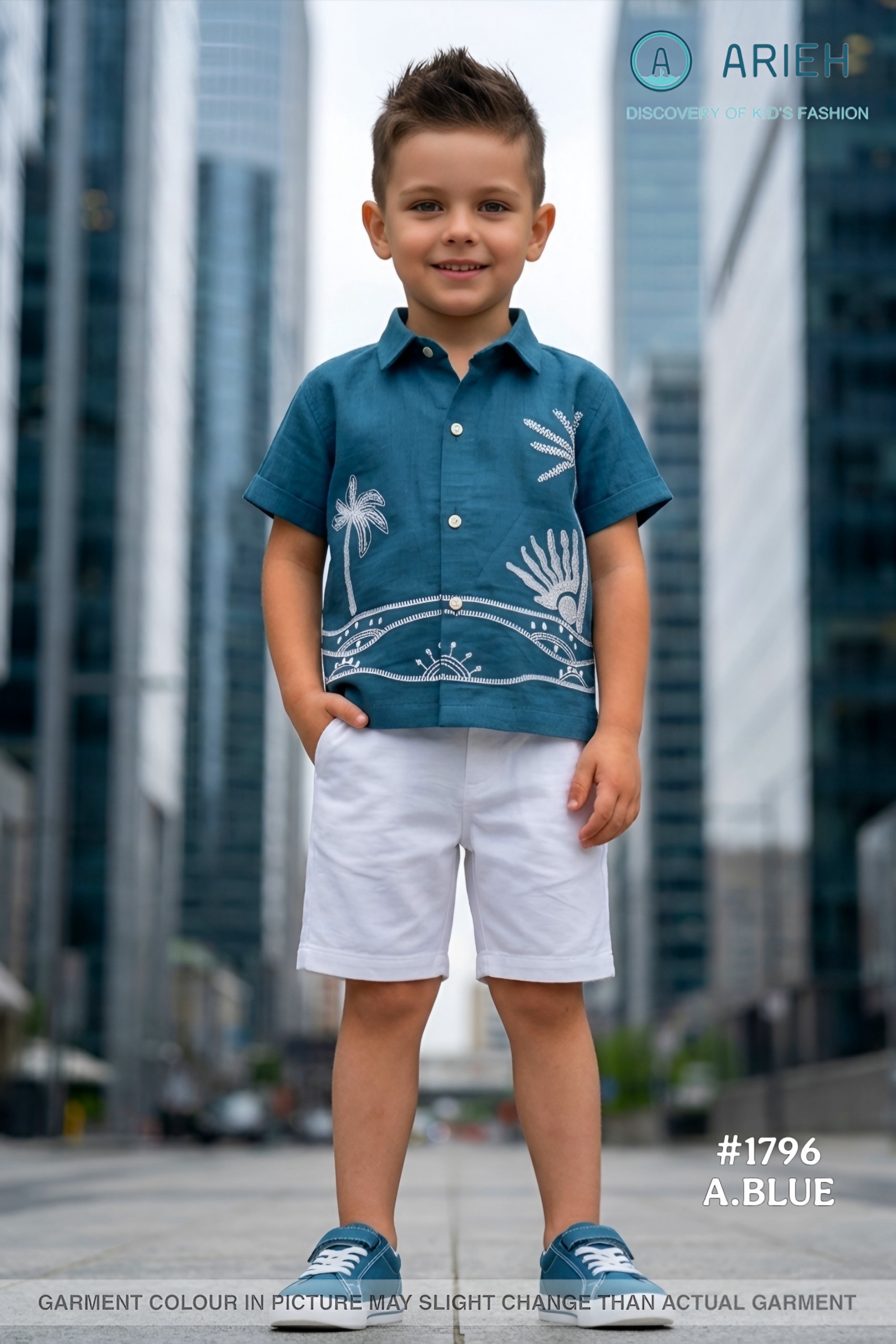 Arieh Boys Shirt and Shorts Set view 2