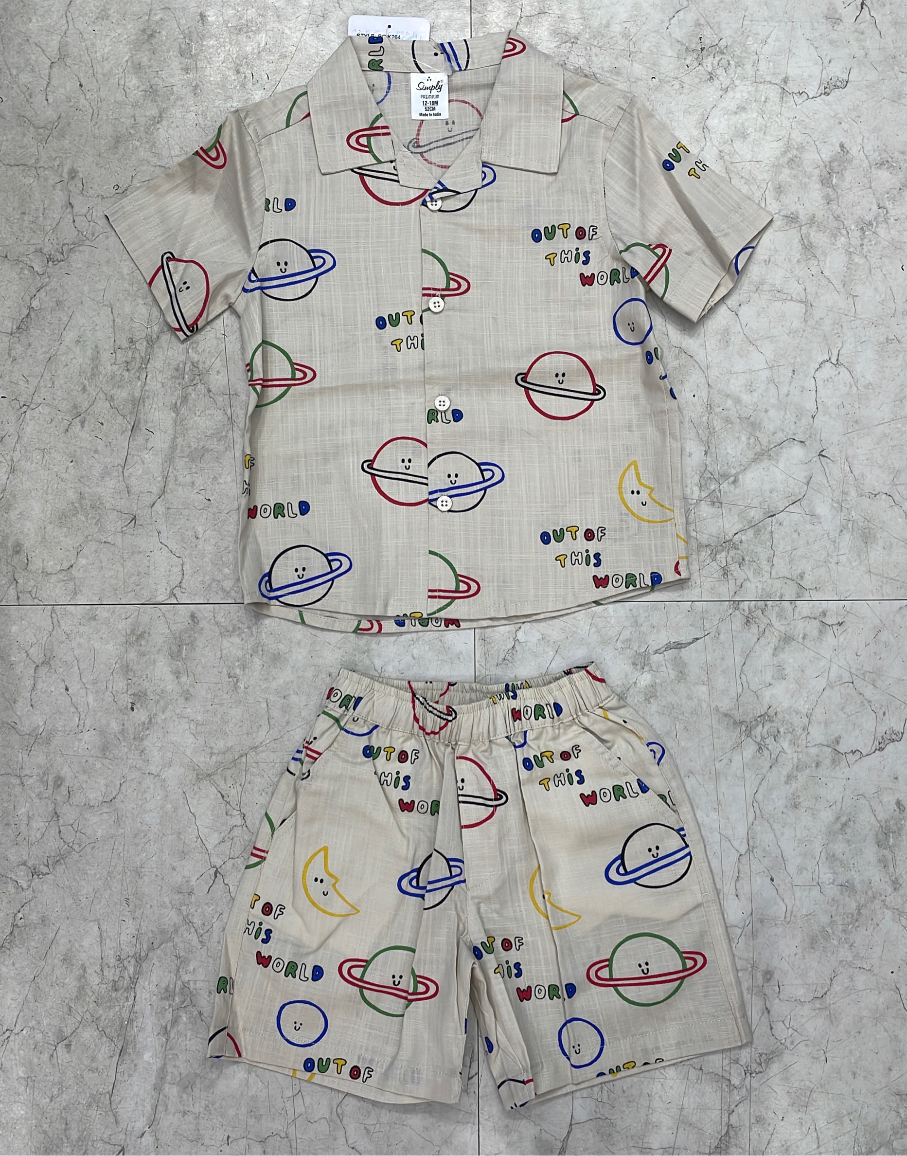 Simply Boys Space Print Co-ord Set view 2